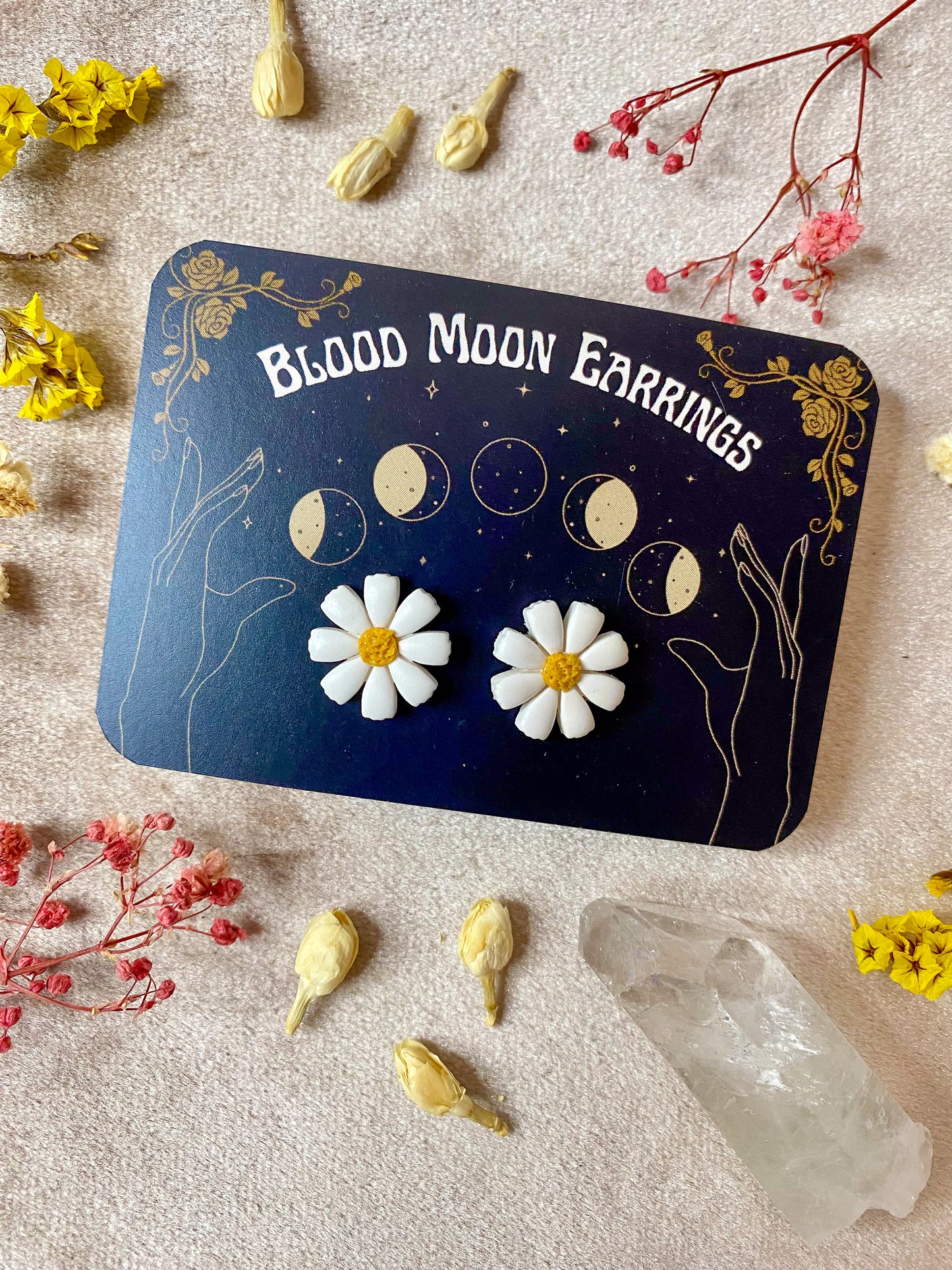 Daisy Flower Stud Earrings