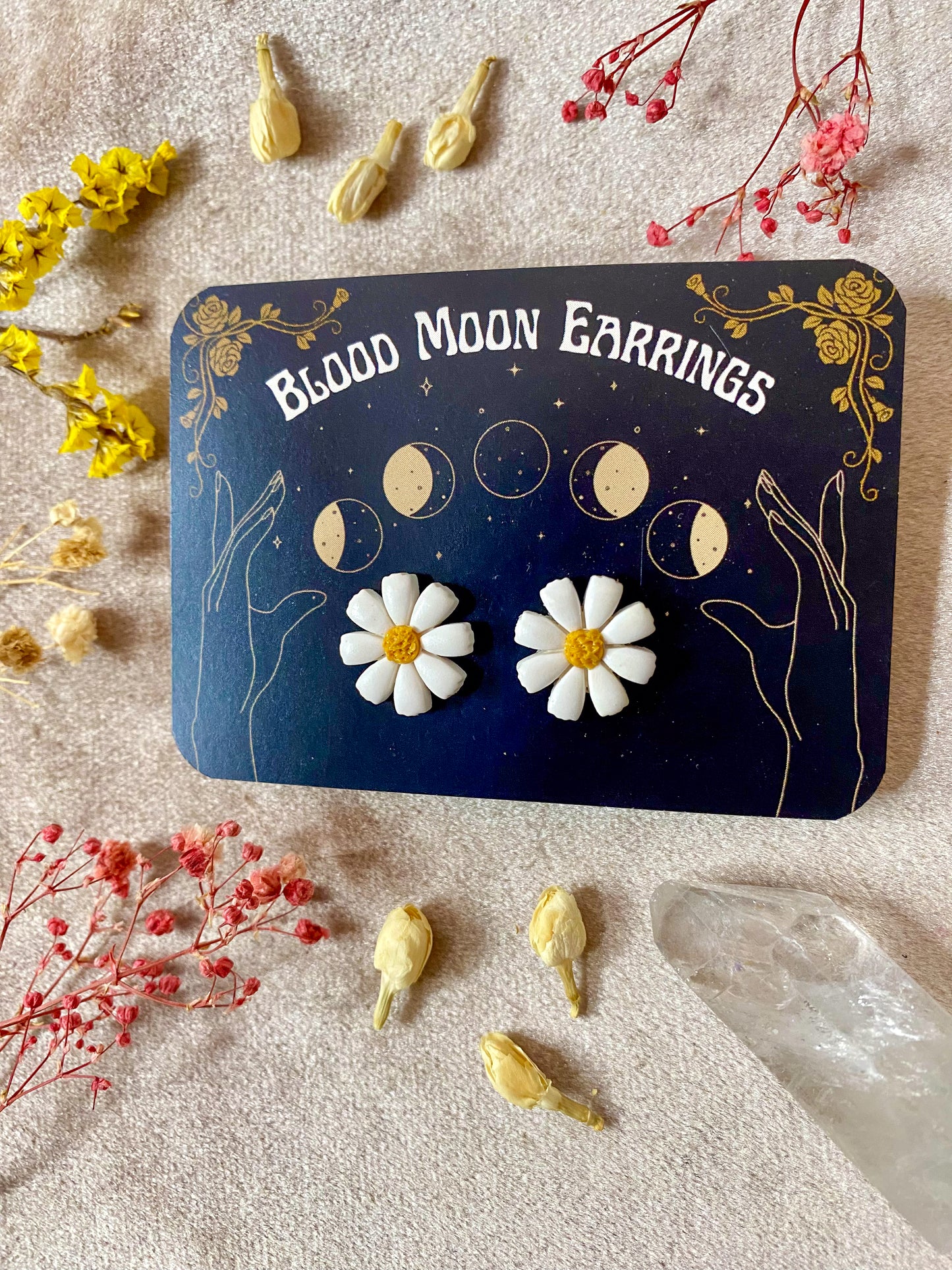 Daisy Flower Stud Earrings