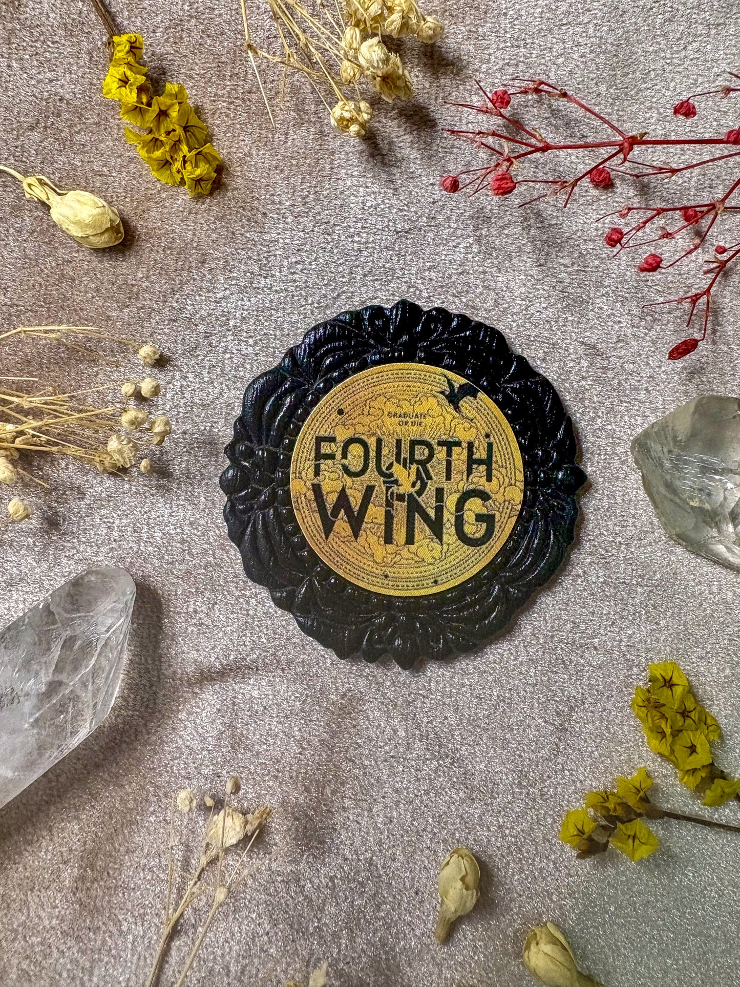 Fourth Wing Book Pin