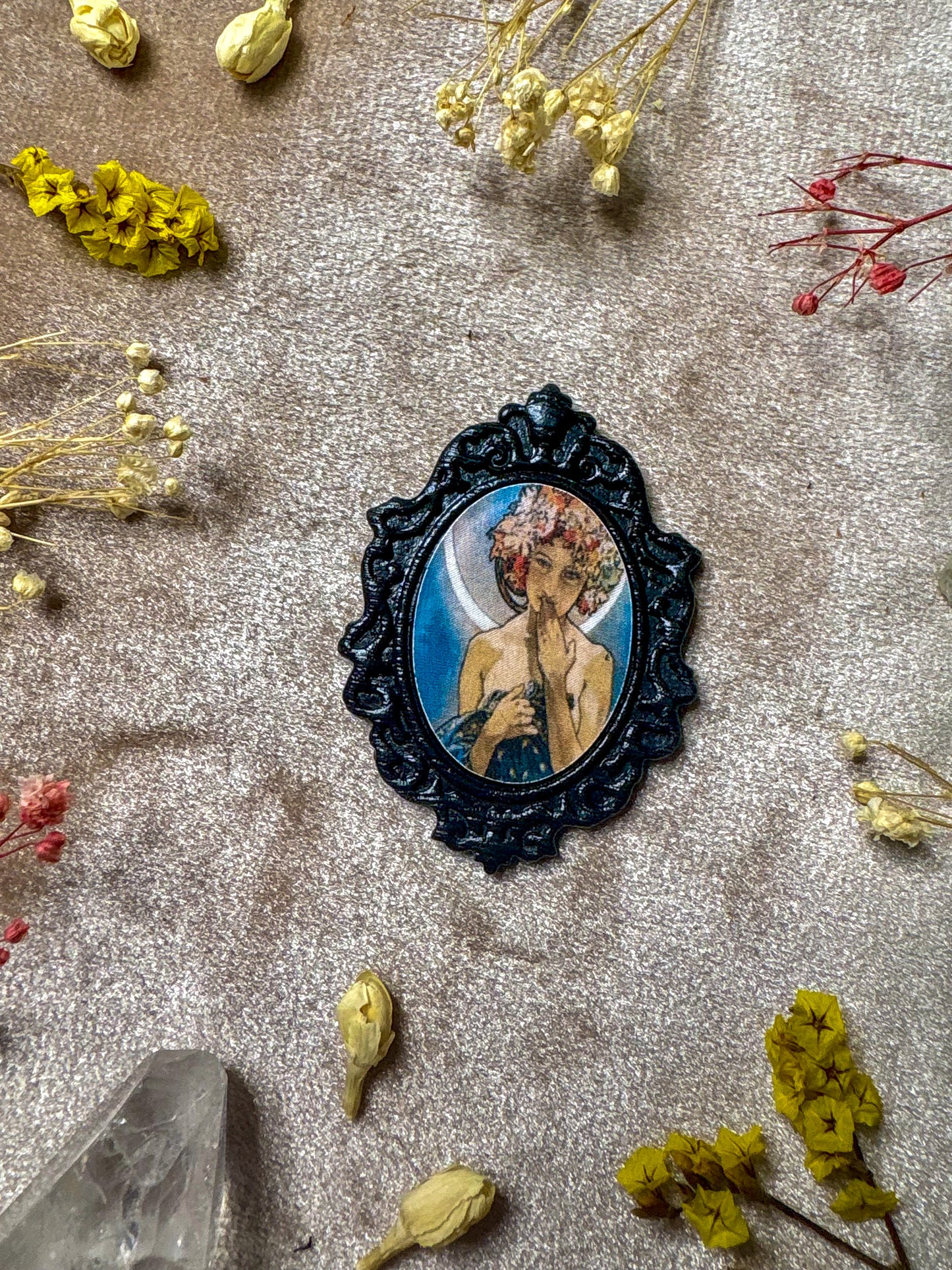The Moon Art Pin
