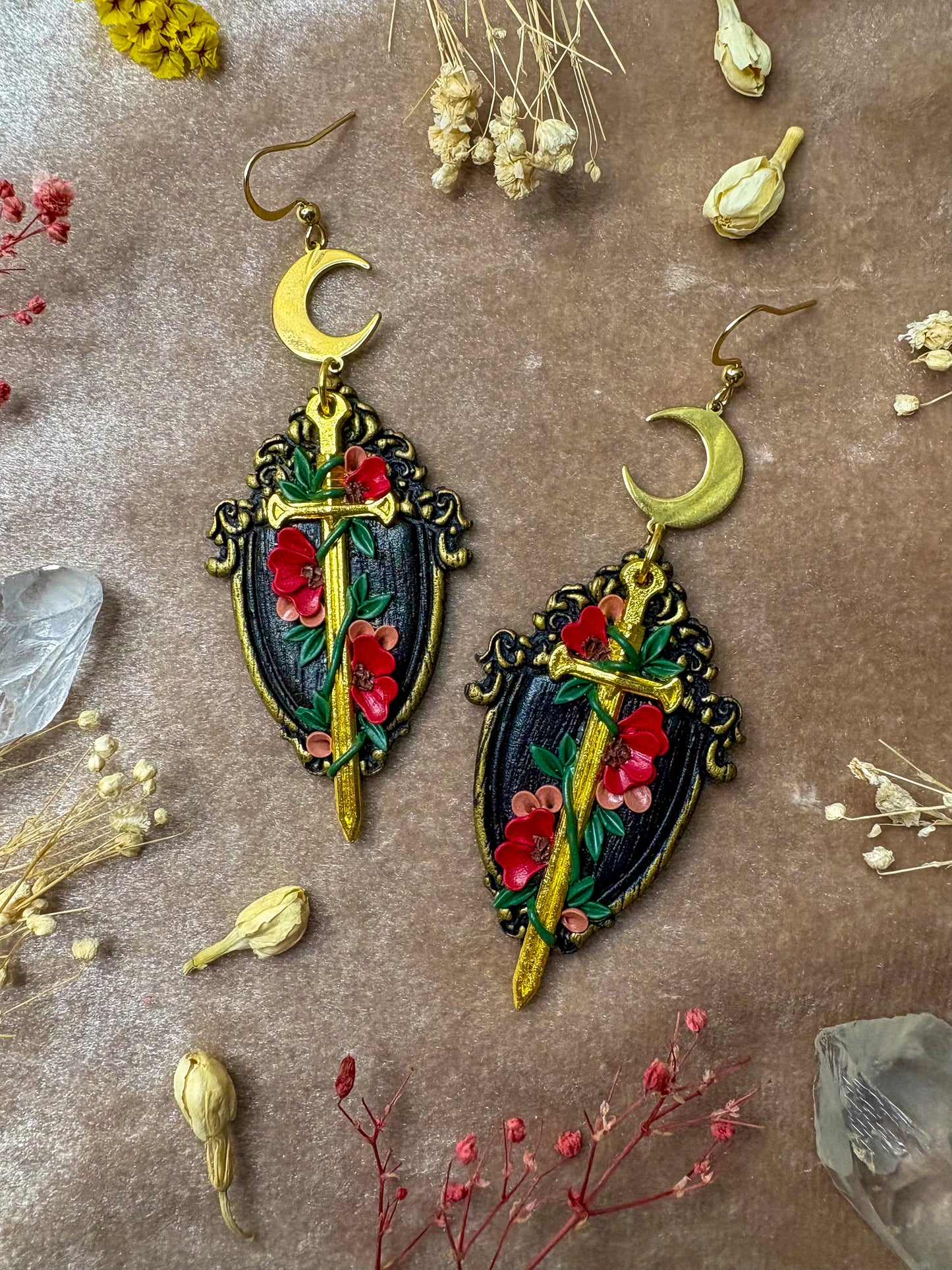 Sword Plaque Earrings