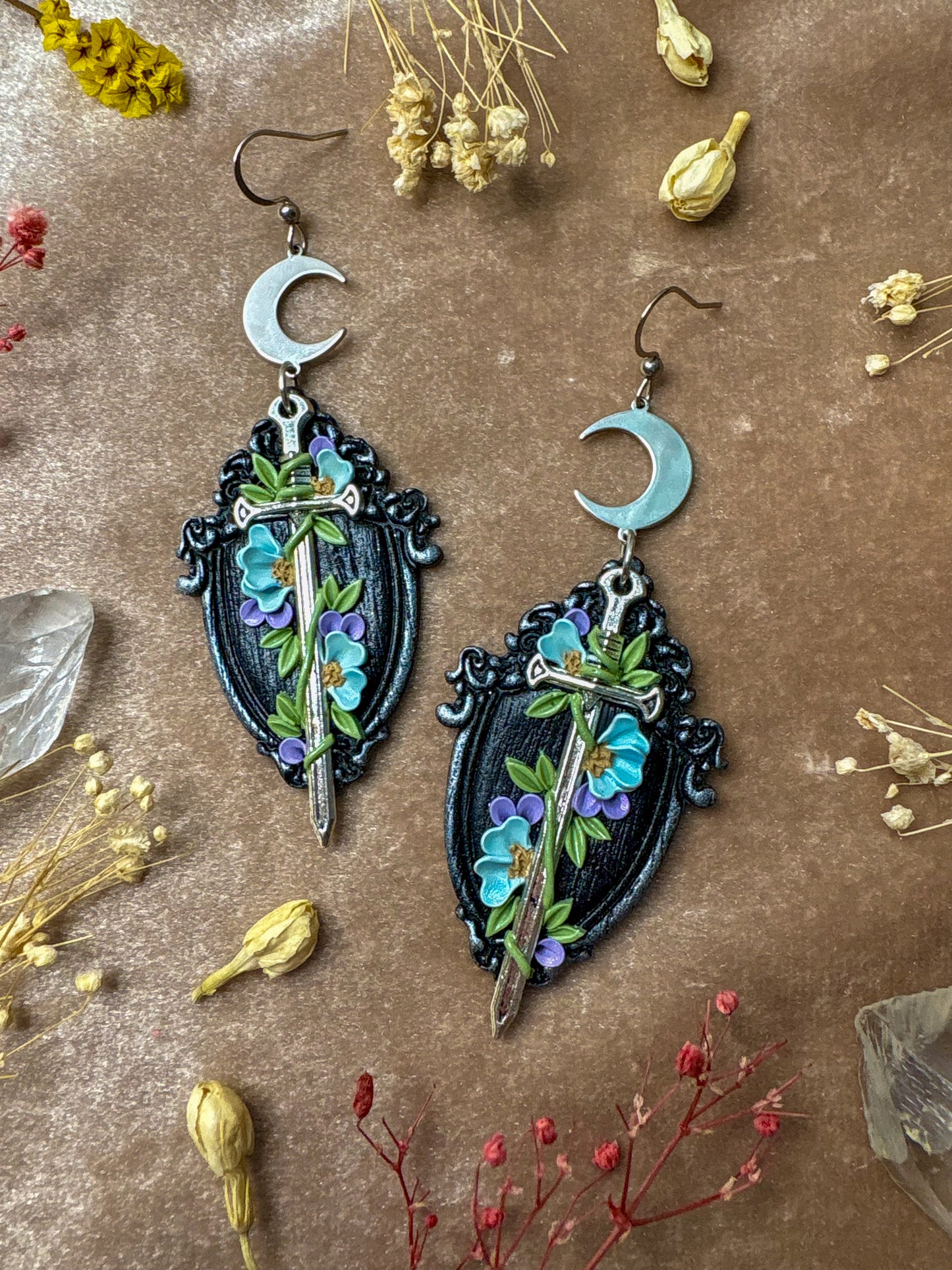 Sword Plaque Earrings