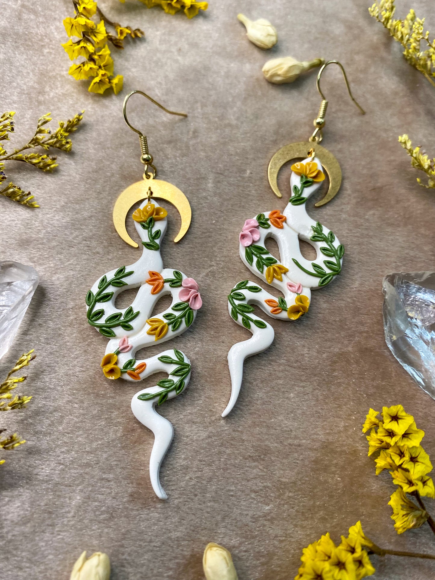 Daytime Garden Snake Earrings
