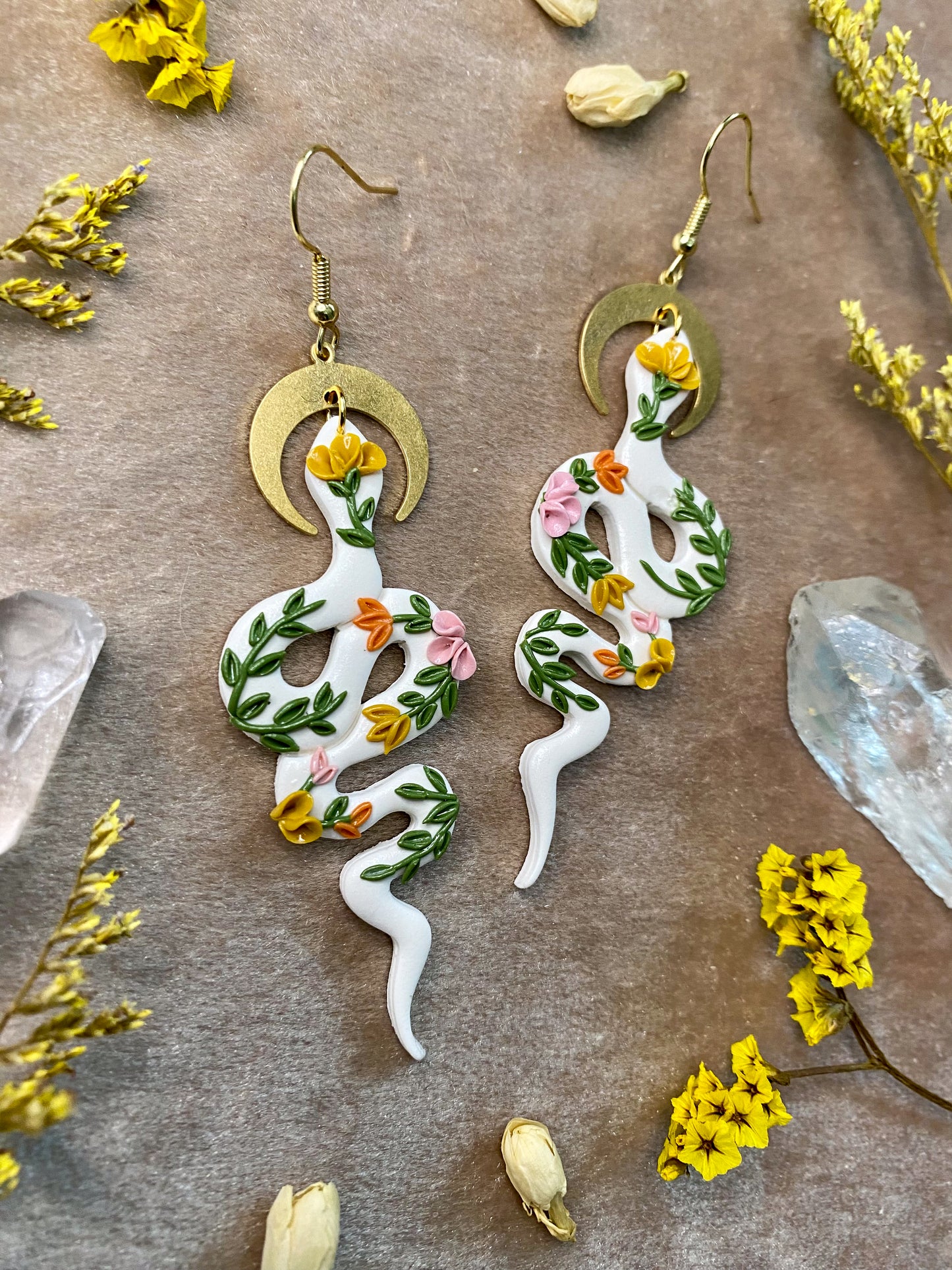 Daytime Garden Snake Earrings