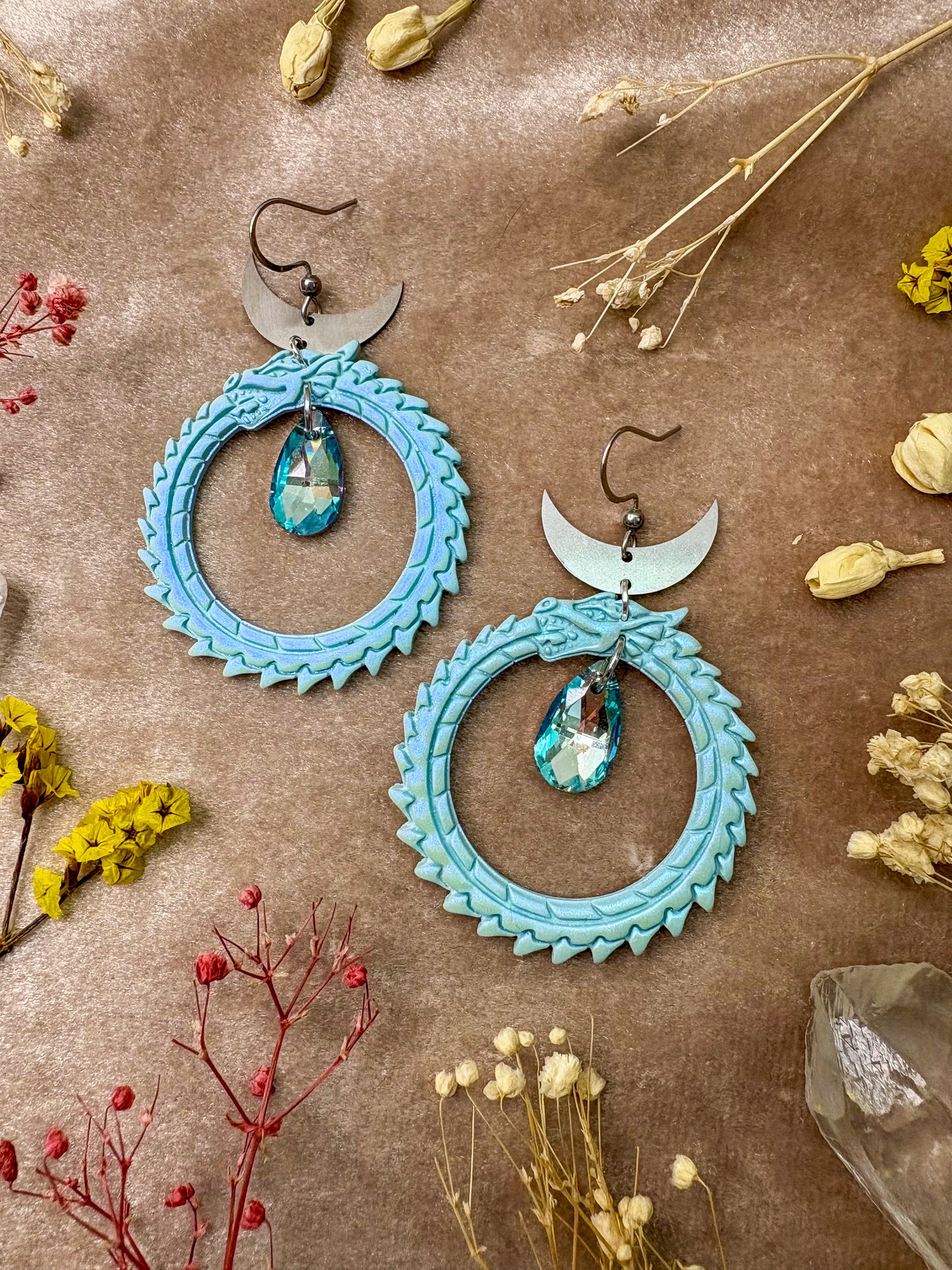Dragon Ring Earrings