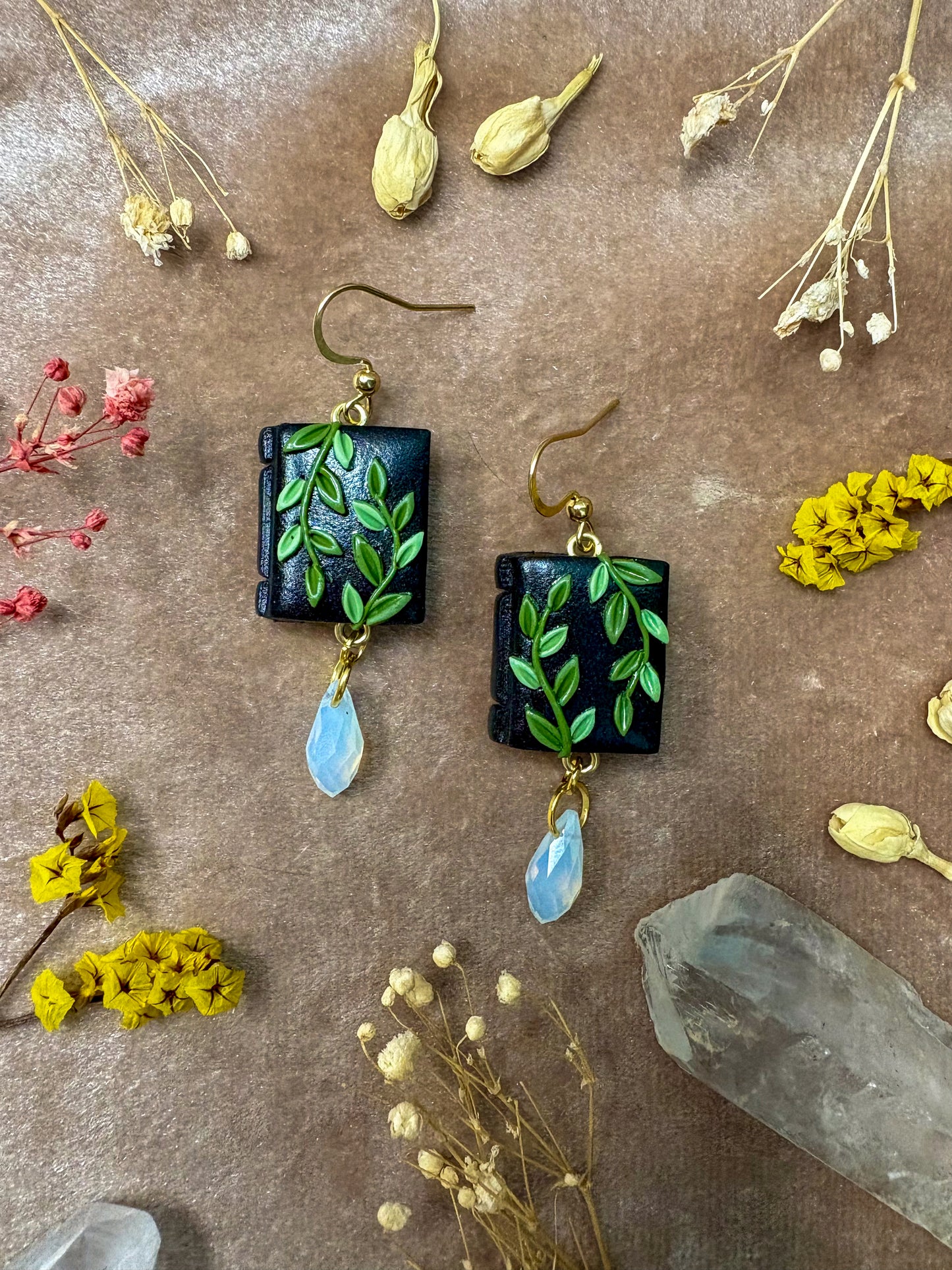 Celestial Book Earrings