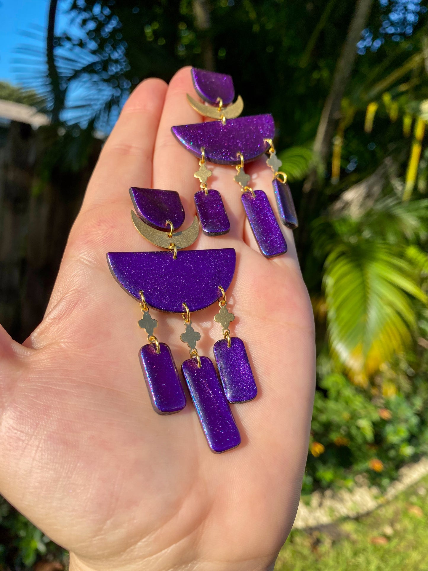 Your Highness Color Shift (Royal Blue/Purple) Earrings