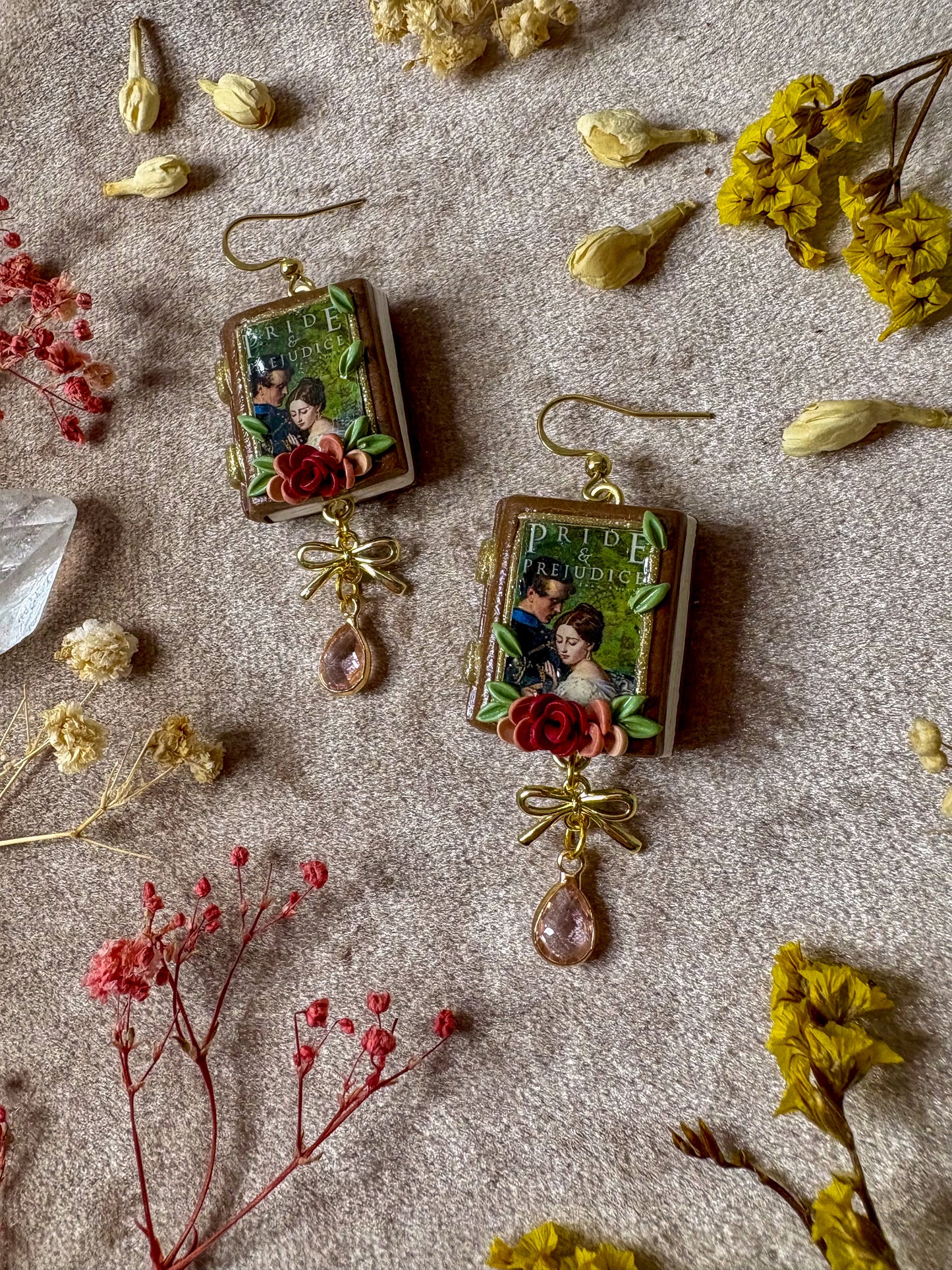 Pride and Prejudice Book Earrings