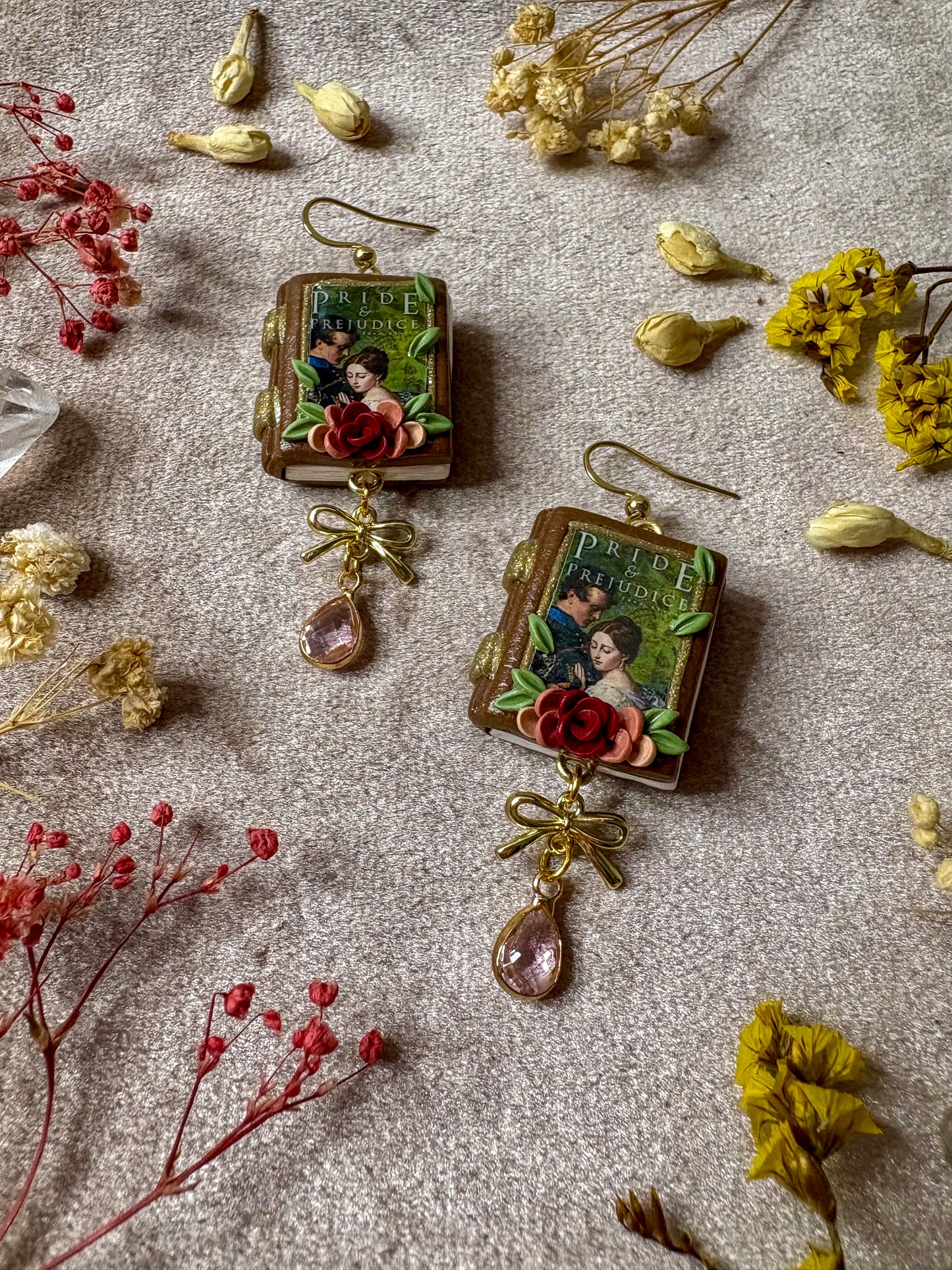 Pride and Prejudice Book Earrings