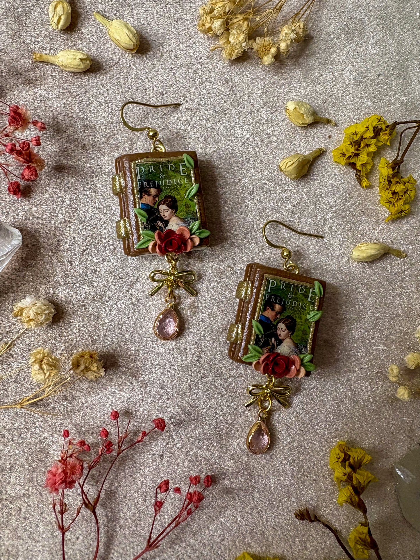 Pride and Prejudice Book Earrings