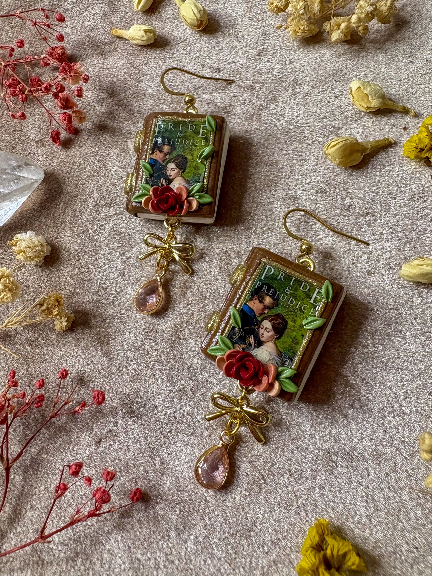 Pride and Prejudice Book Earrings