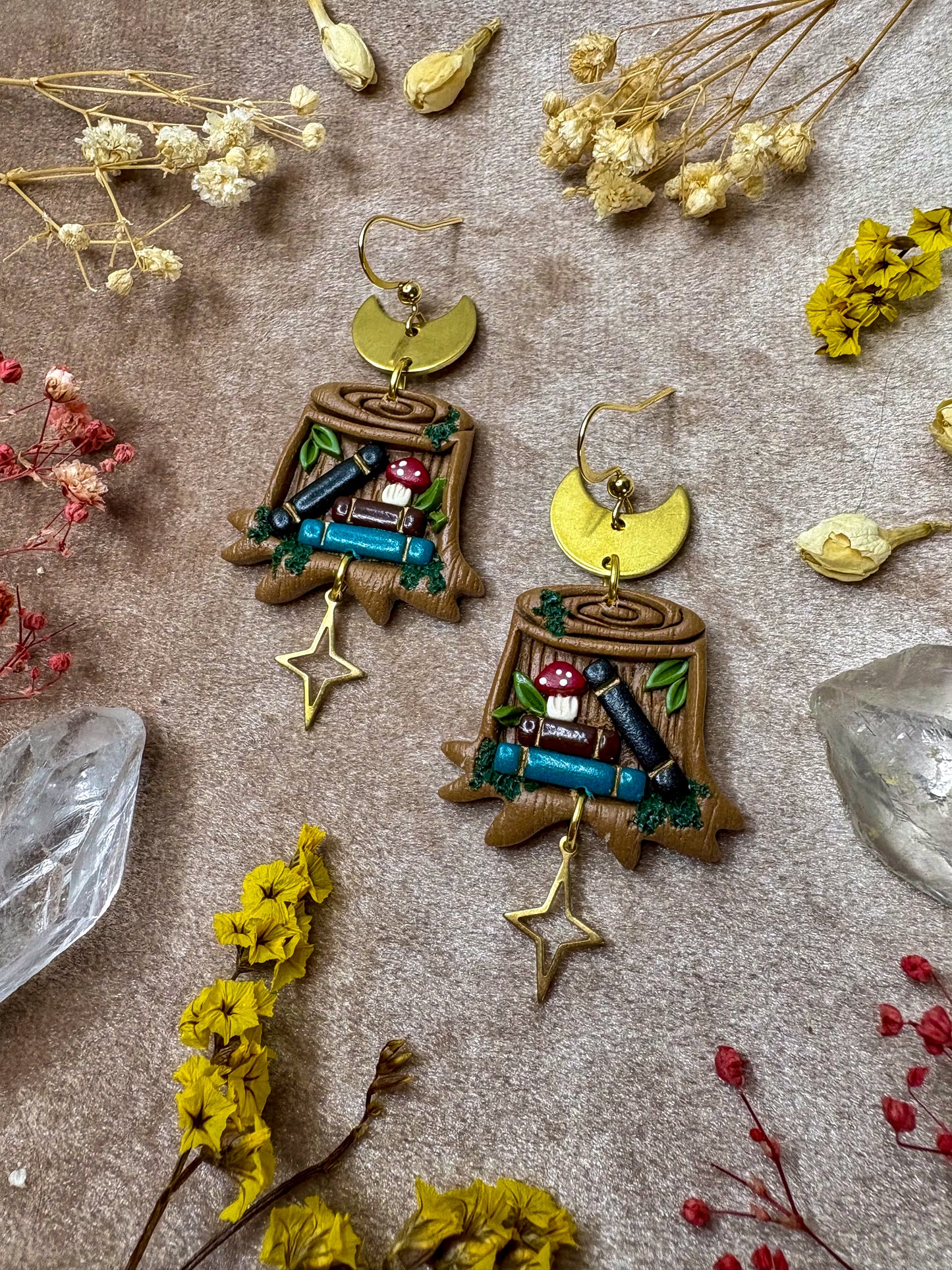 Nature's Bookshelf Earrings