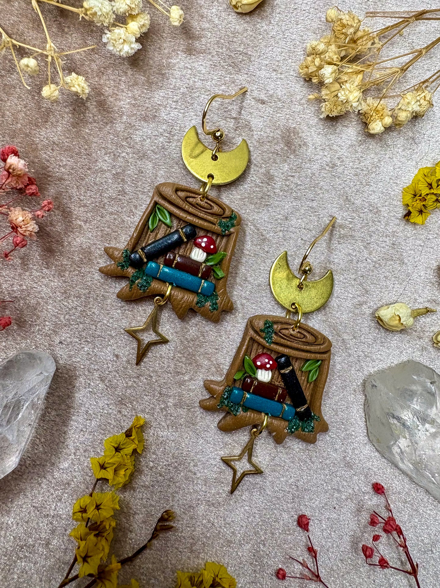 Nature's Bookshelf Earrings