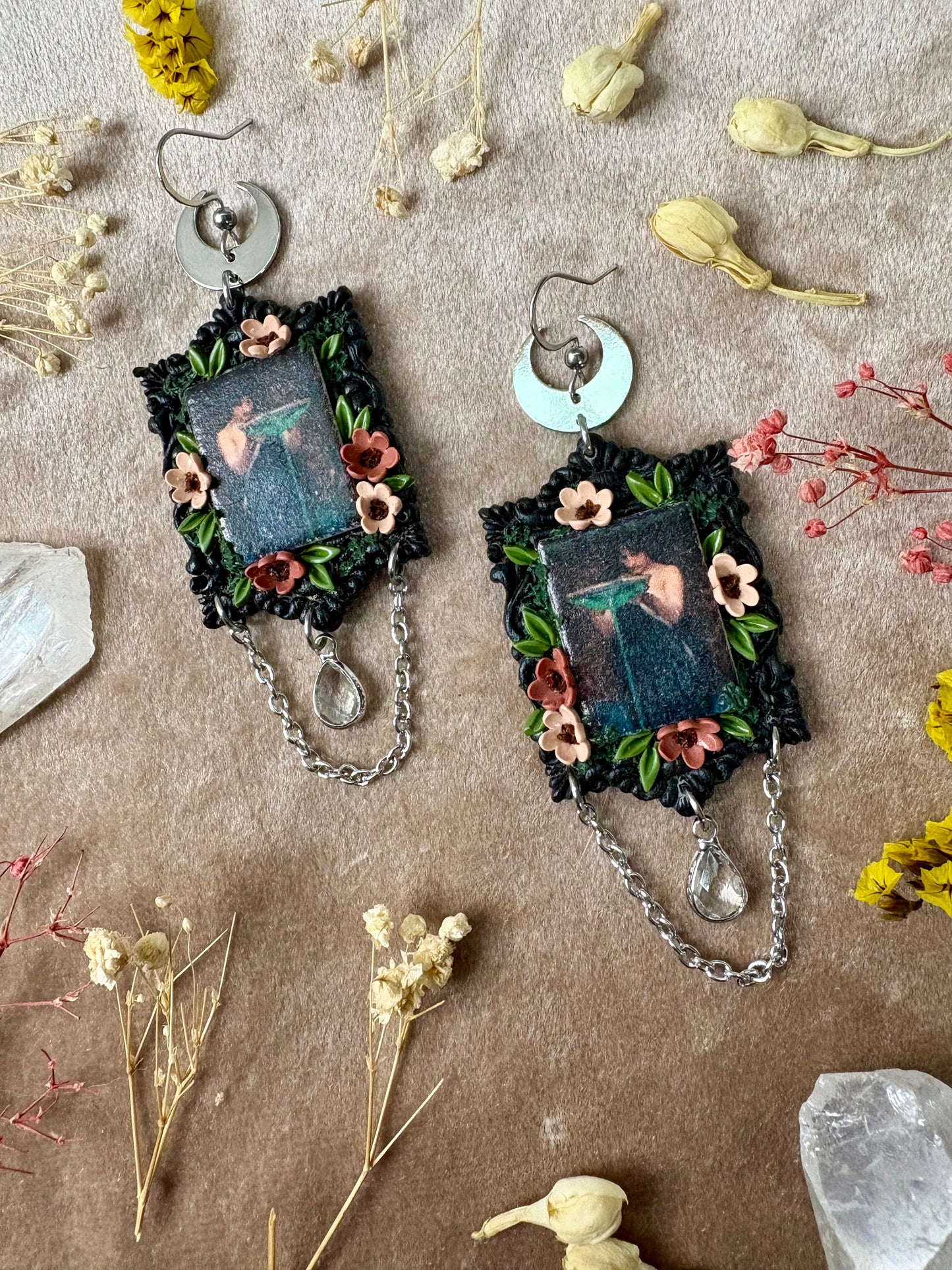 Waterhouse's "Circe Invidiosa" Painting Earrings