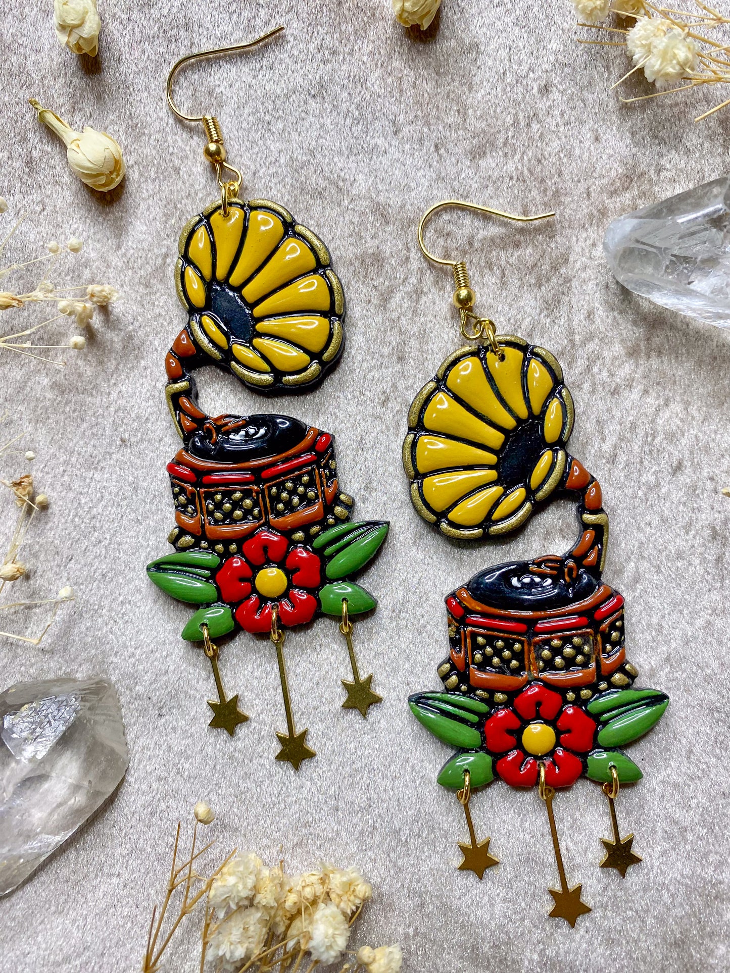 Gramophone Earrings