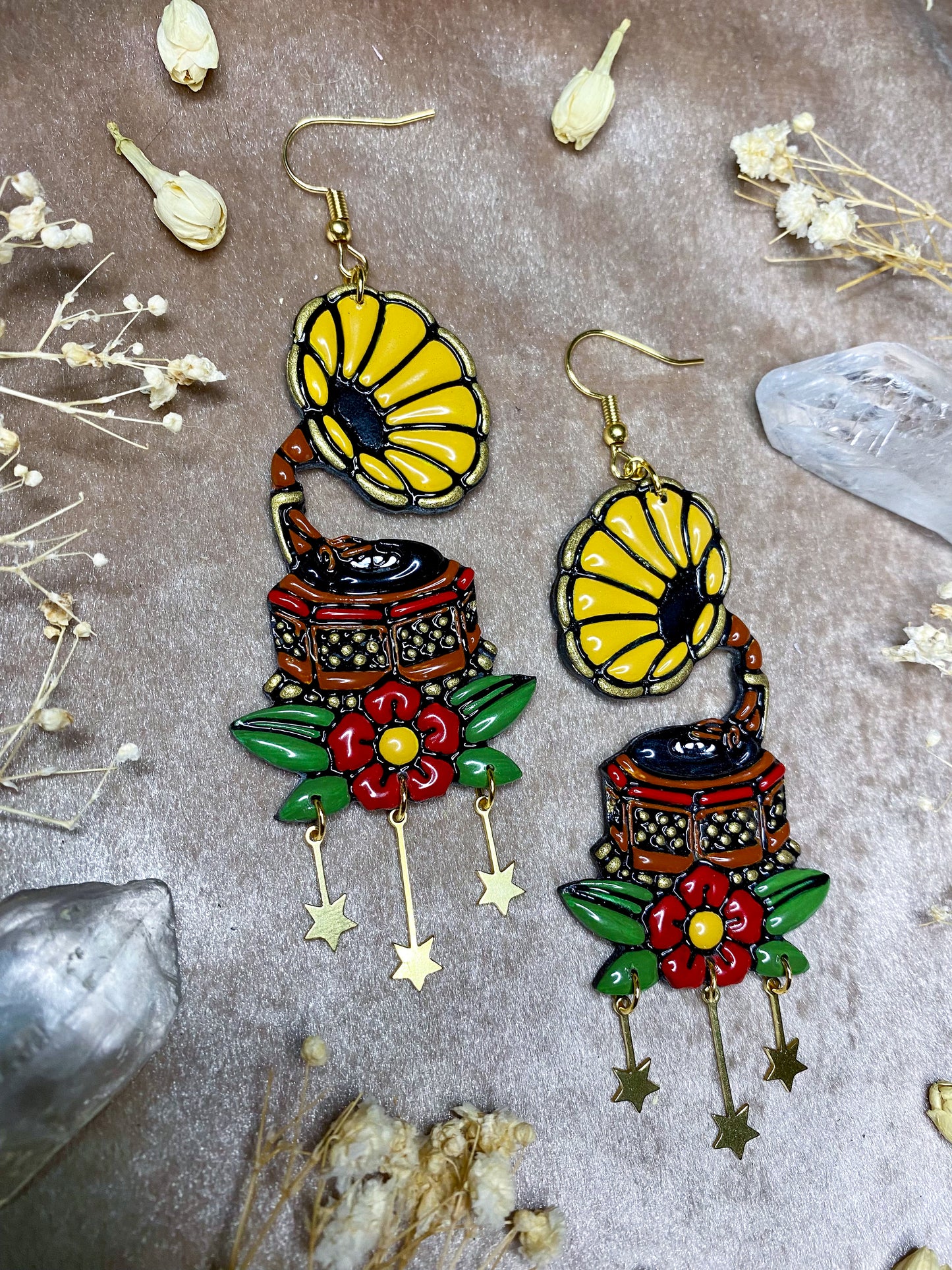 Gramophone Earrings