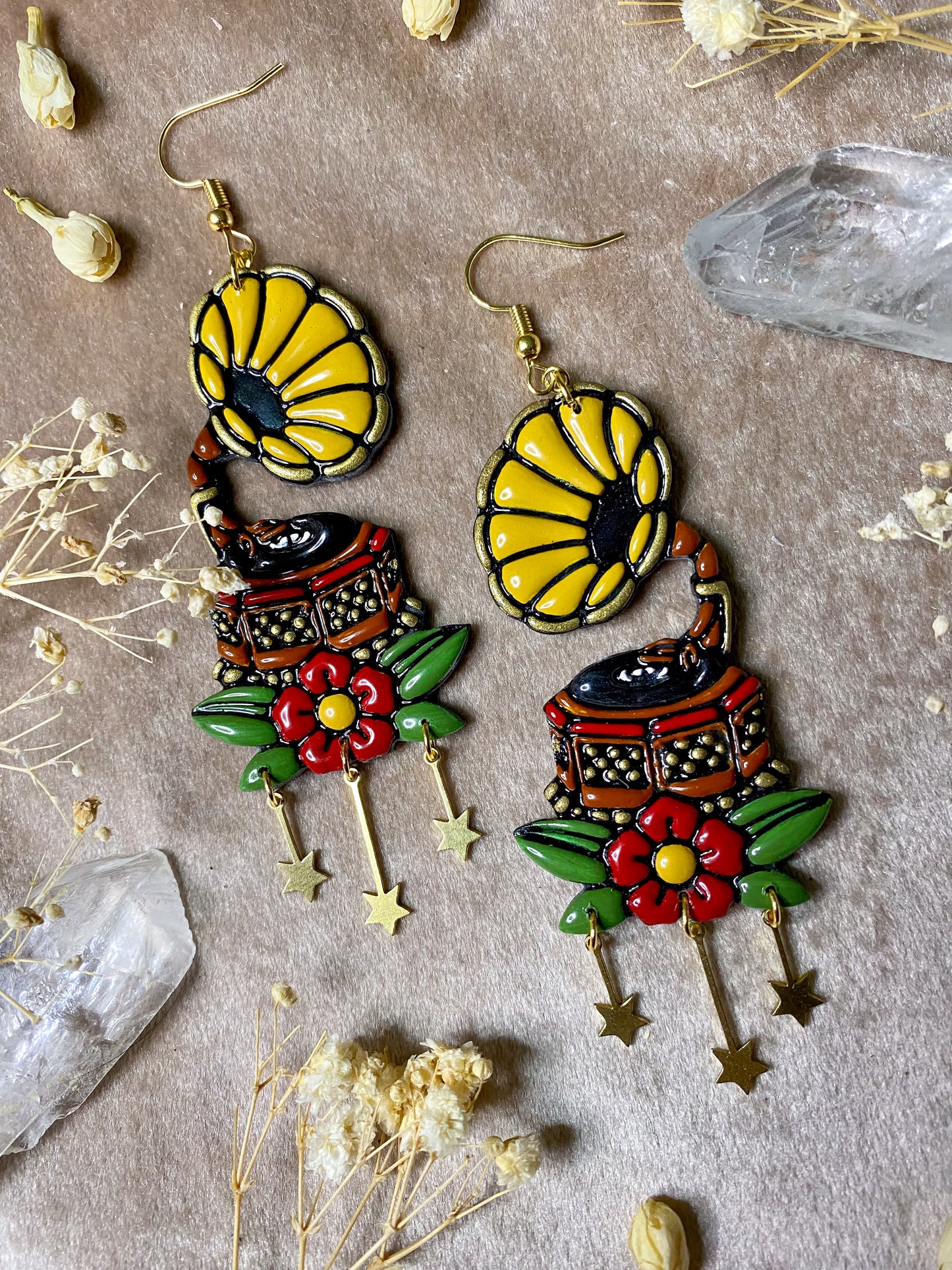 Gramophone Earrings
