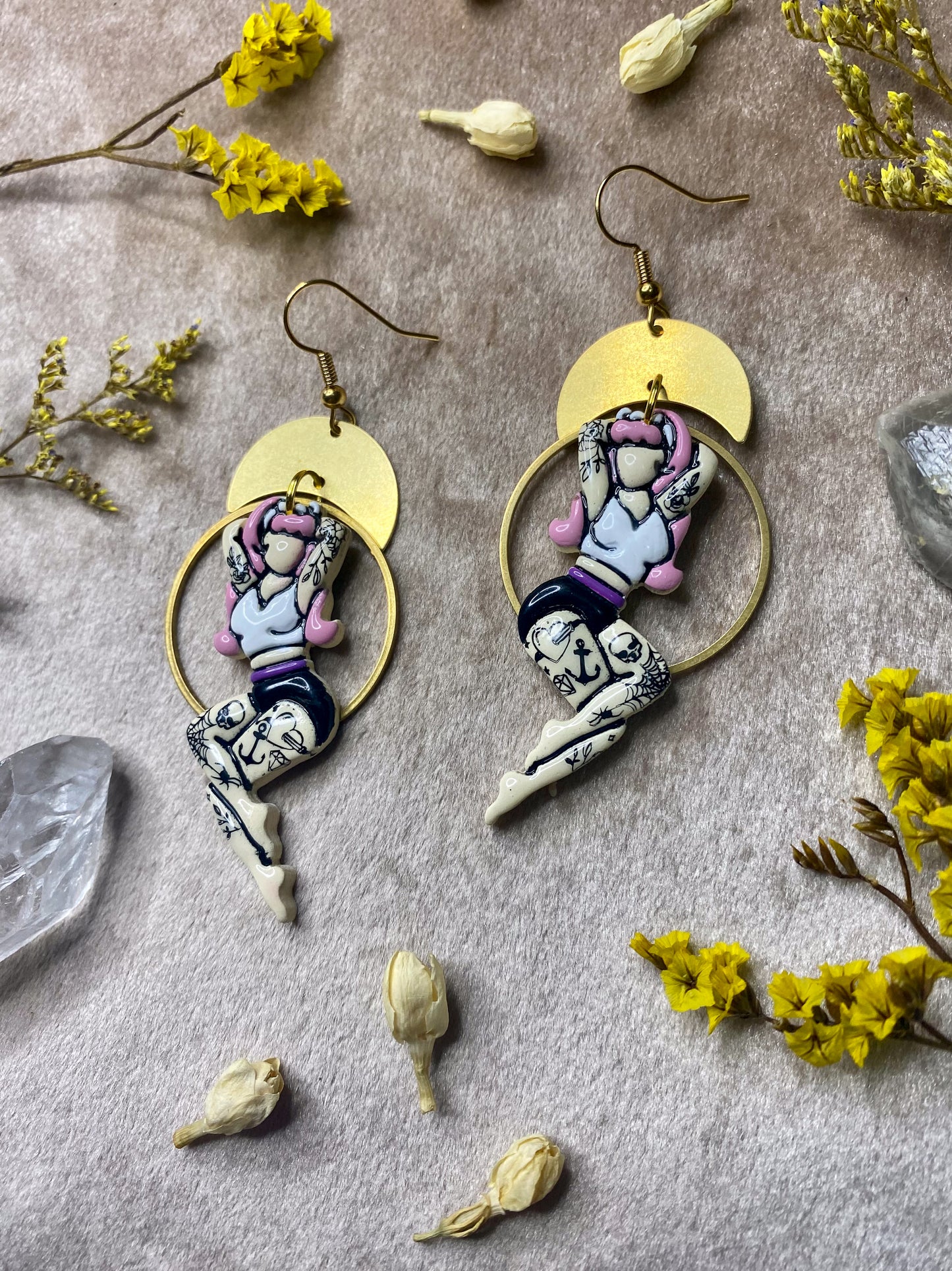 Tattooed Bombshell Earrings