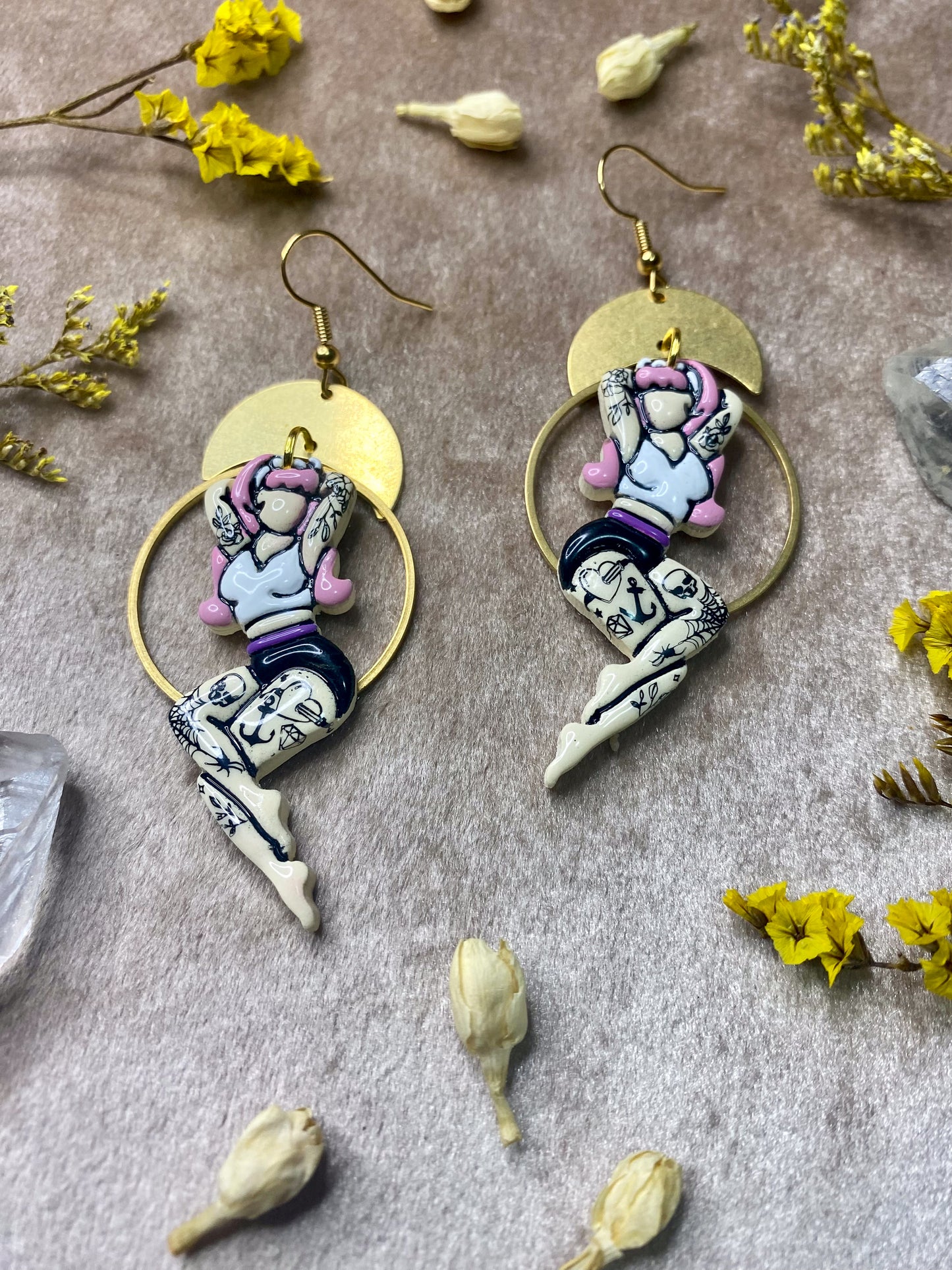 Tattooed Bombshell Earrings