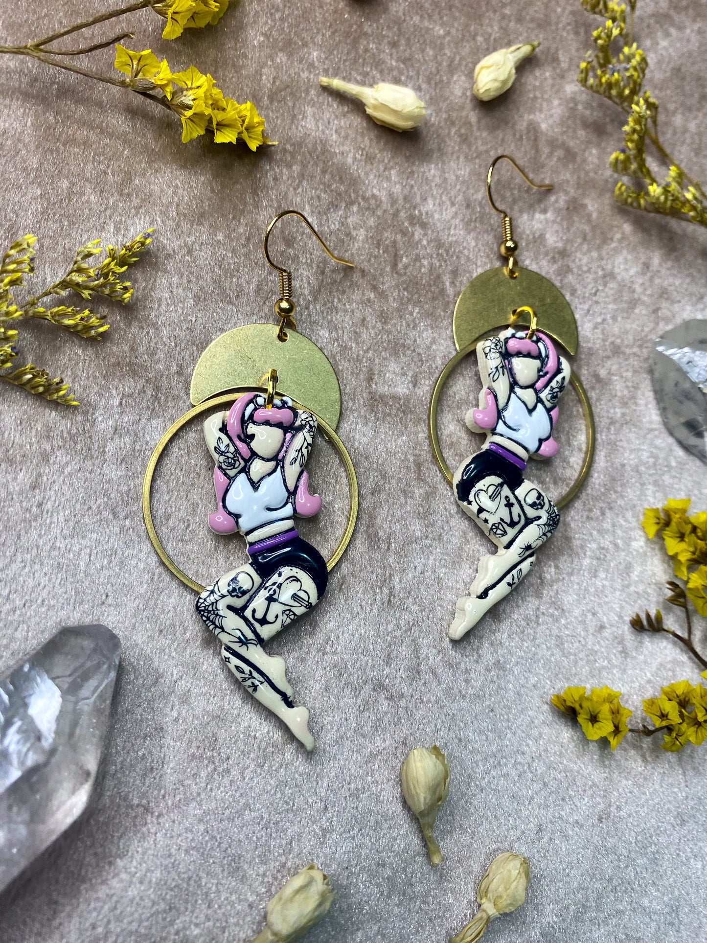 Tattooed Bombshell Earrings