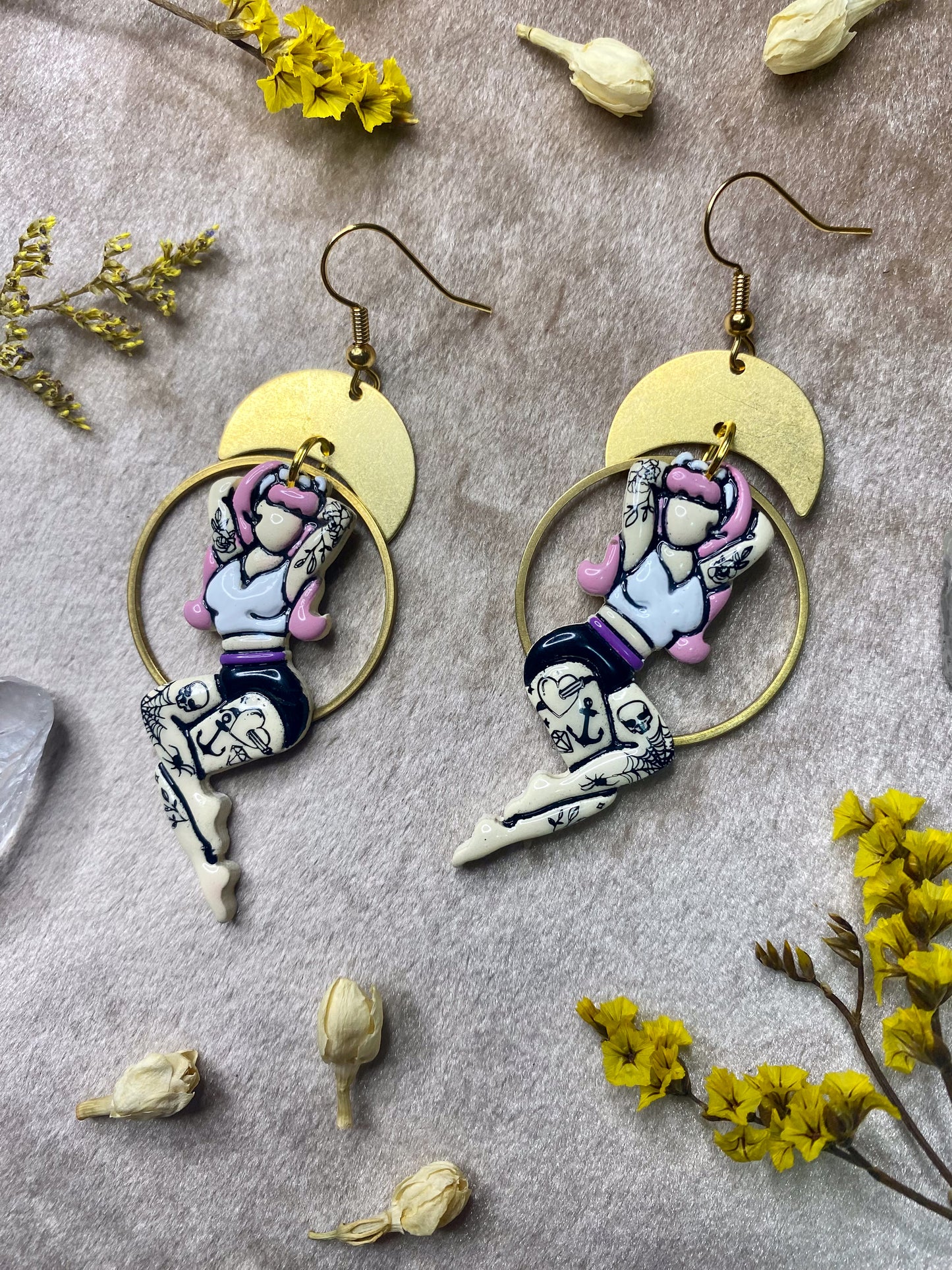 Tattooed Bombshell Earrings