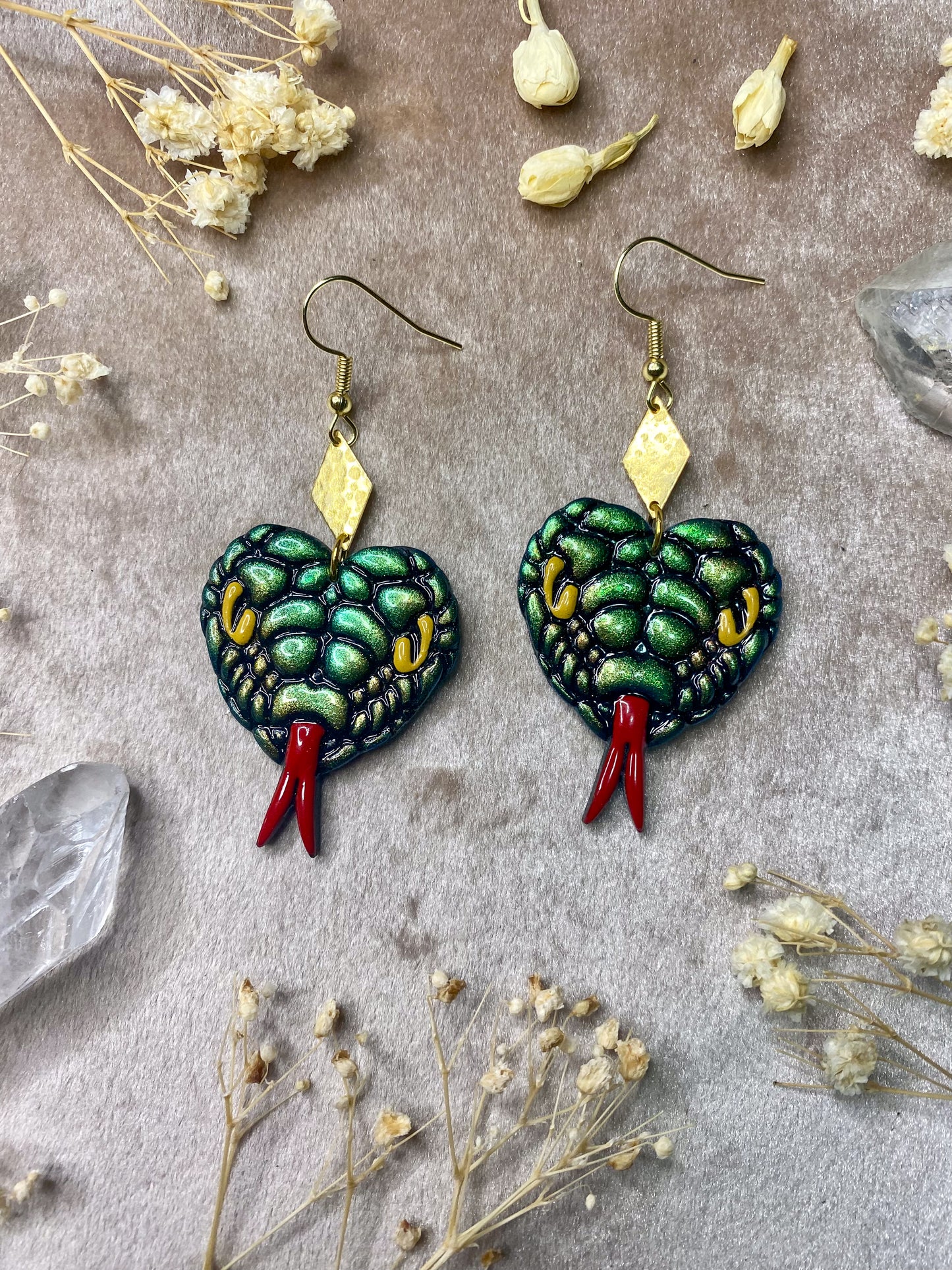 Color Shift Snake Charmer Earrings