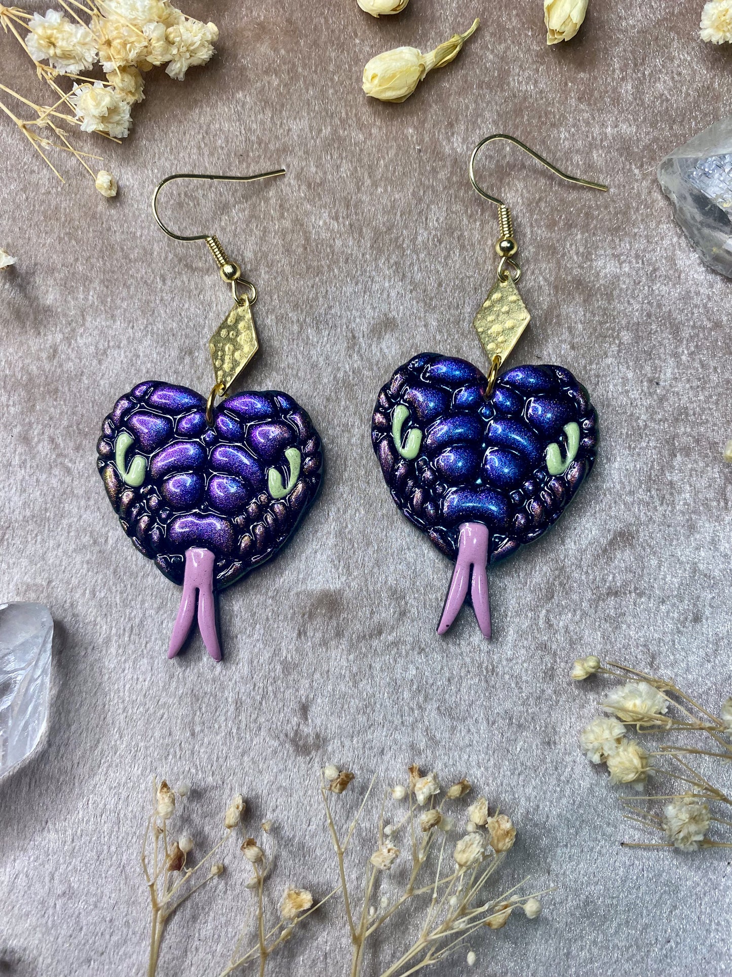 Color Shift Snake Charmer Earrings