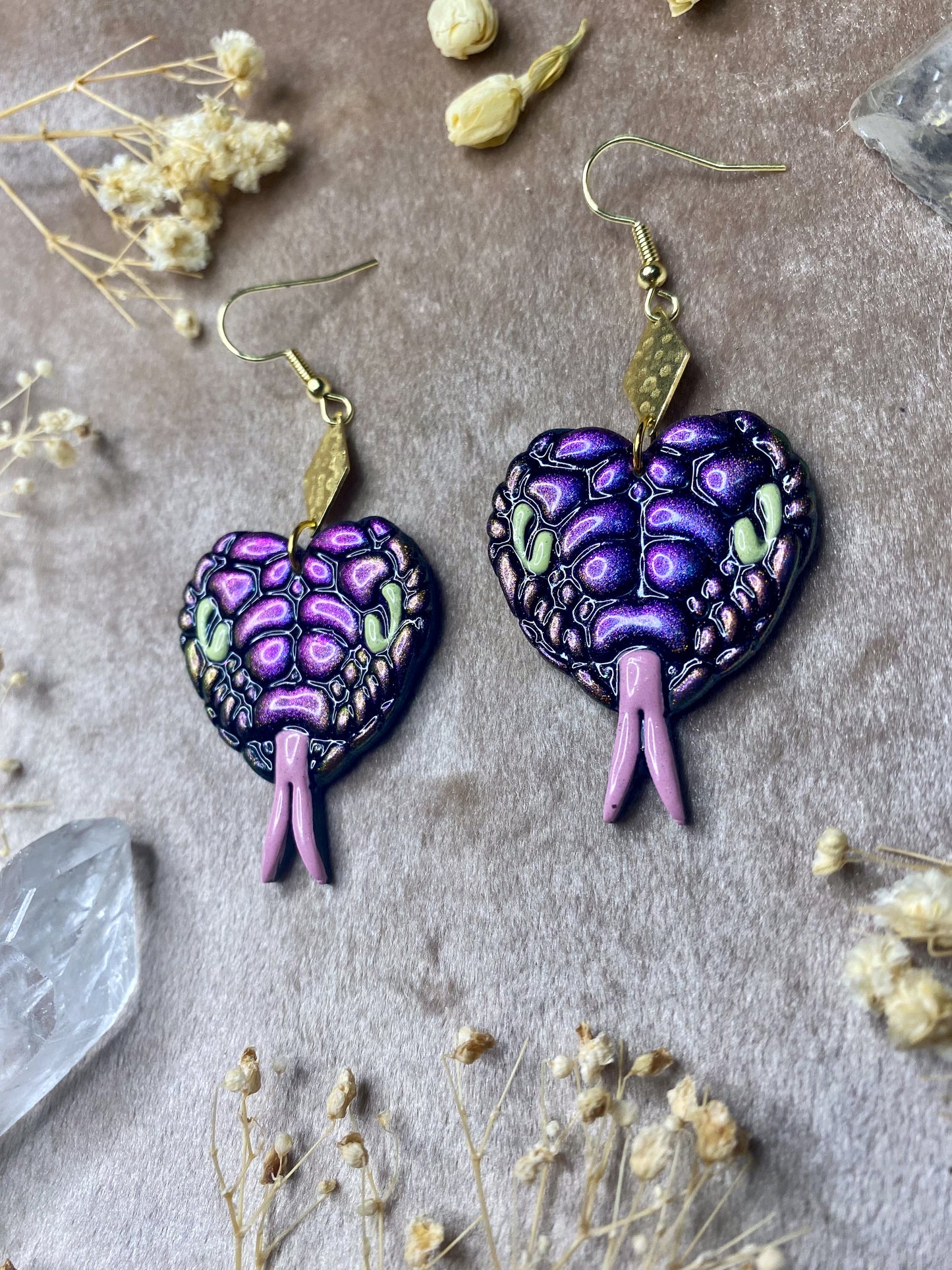 Color Shift Snake Charmer Earrings
