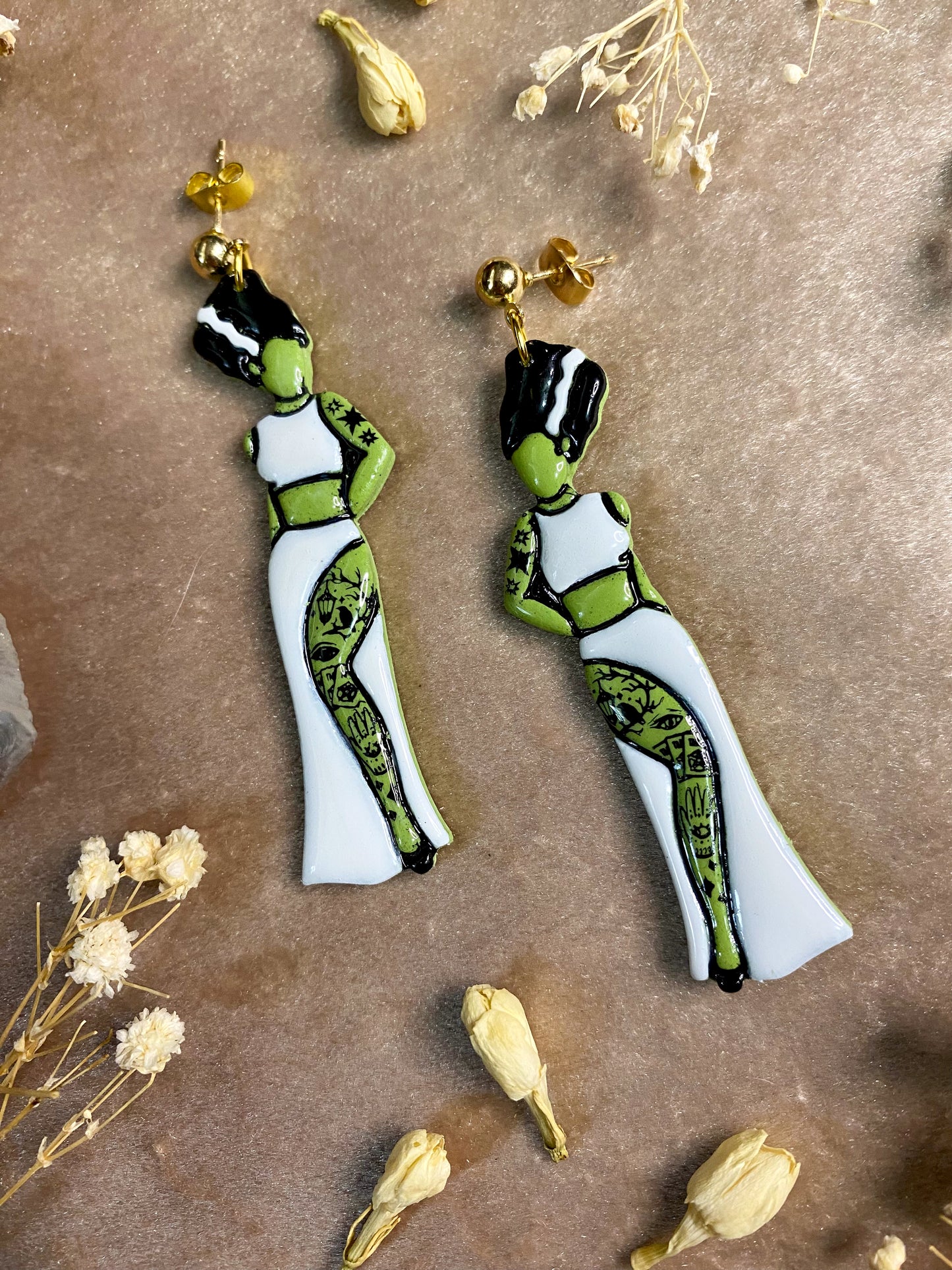 Lady Frankenstein Earrings