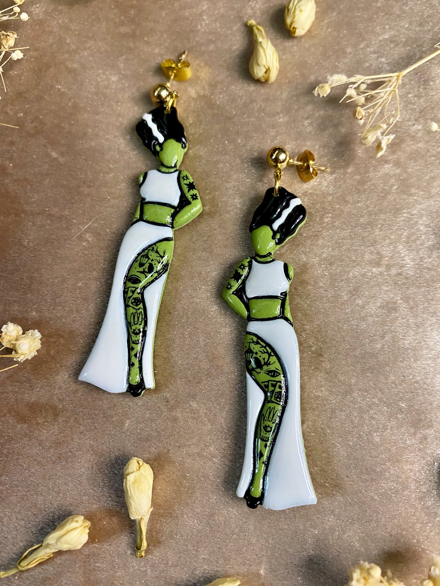 Lady Frankenstein Earrings