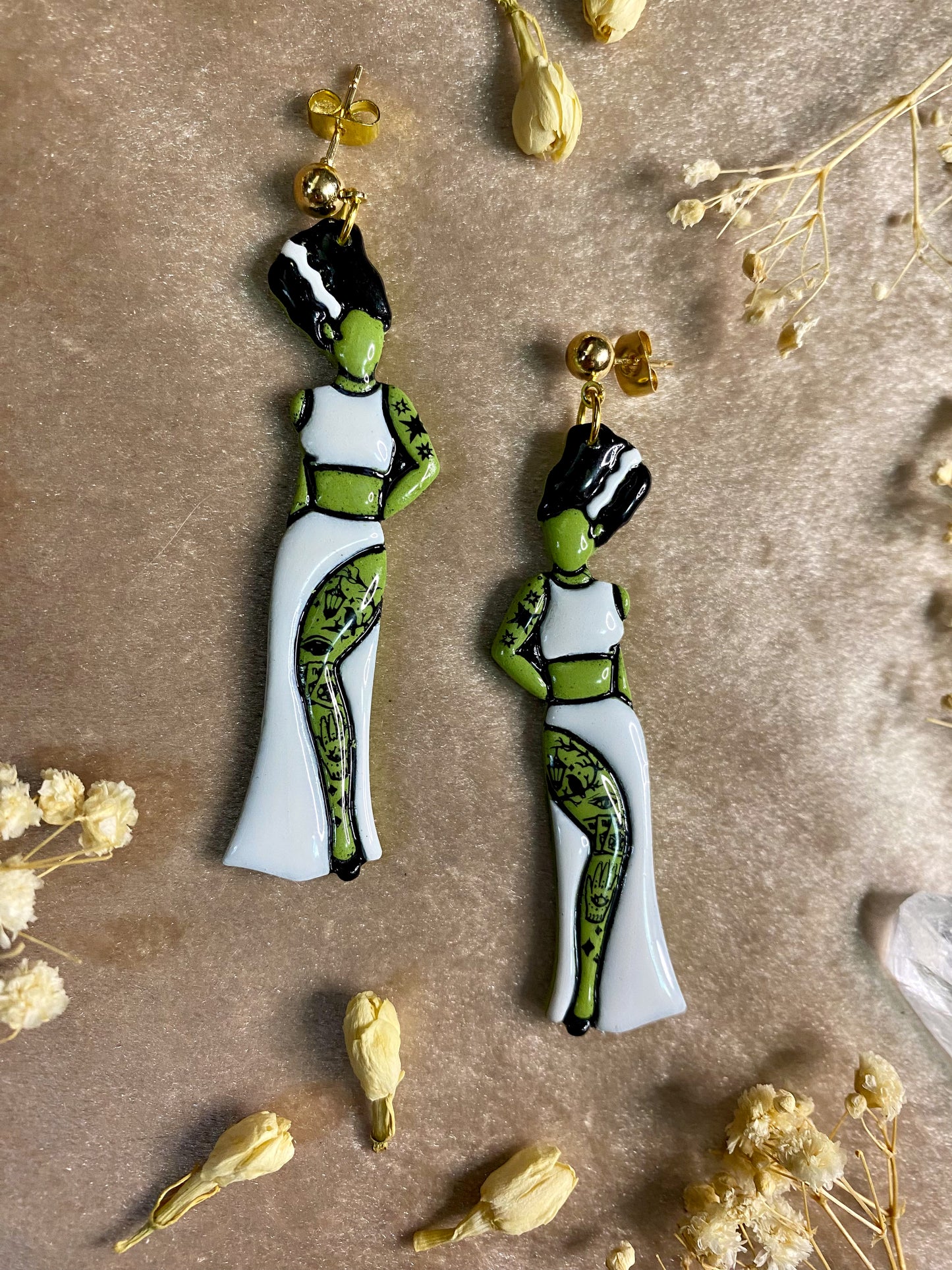 Lady Frankenstein Earrings