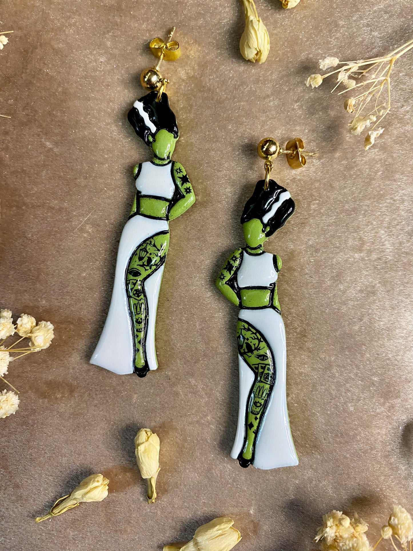 Lady Frankenstein Earrings