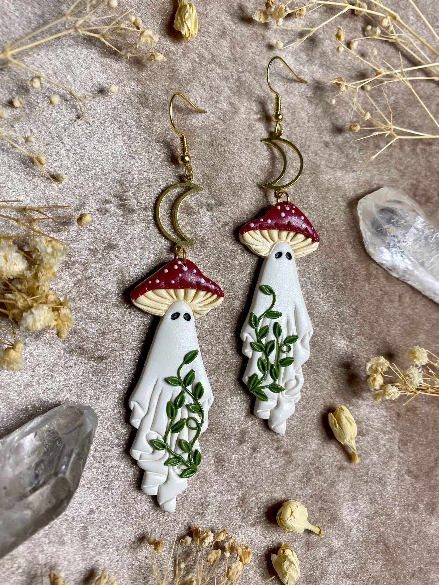 Mushroom Ghost Earrings