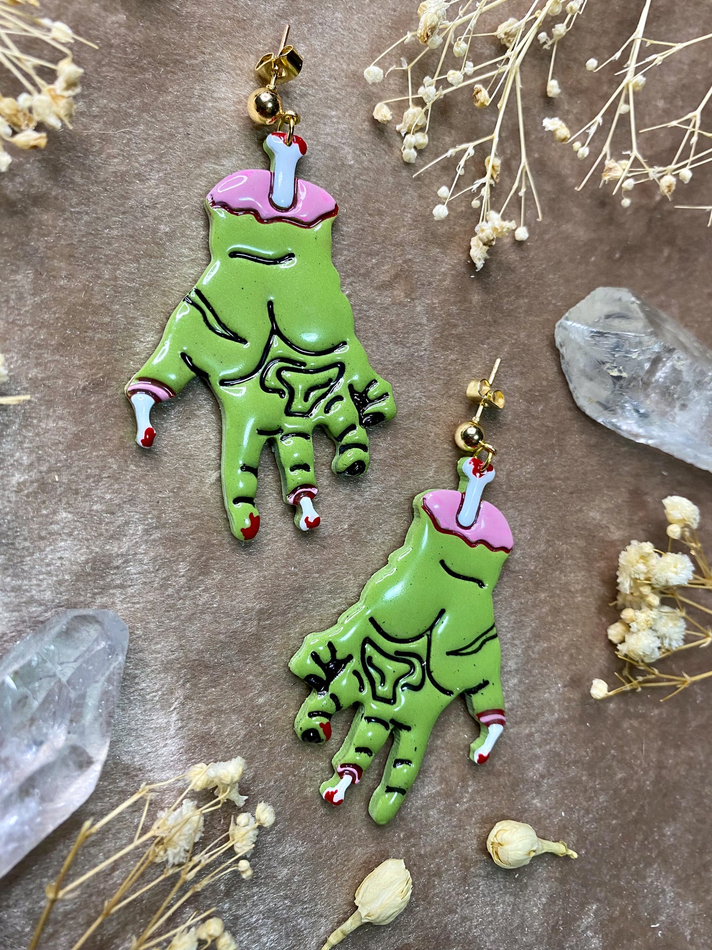 Zombie Hand Earrings