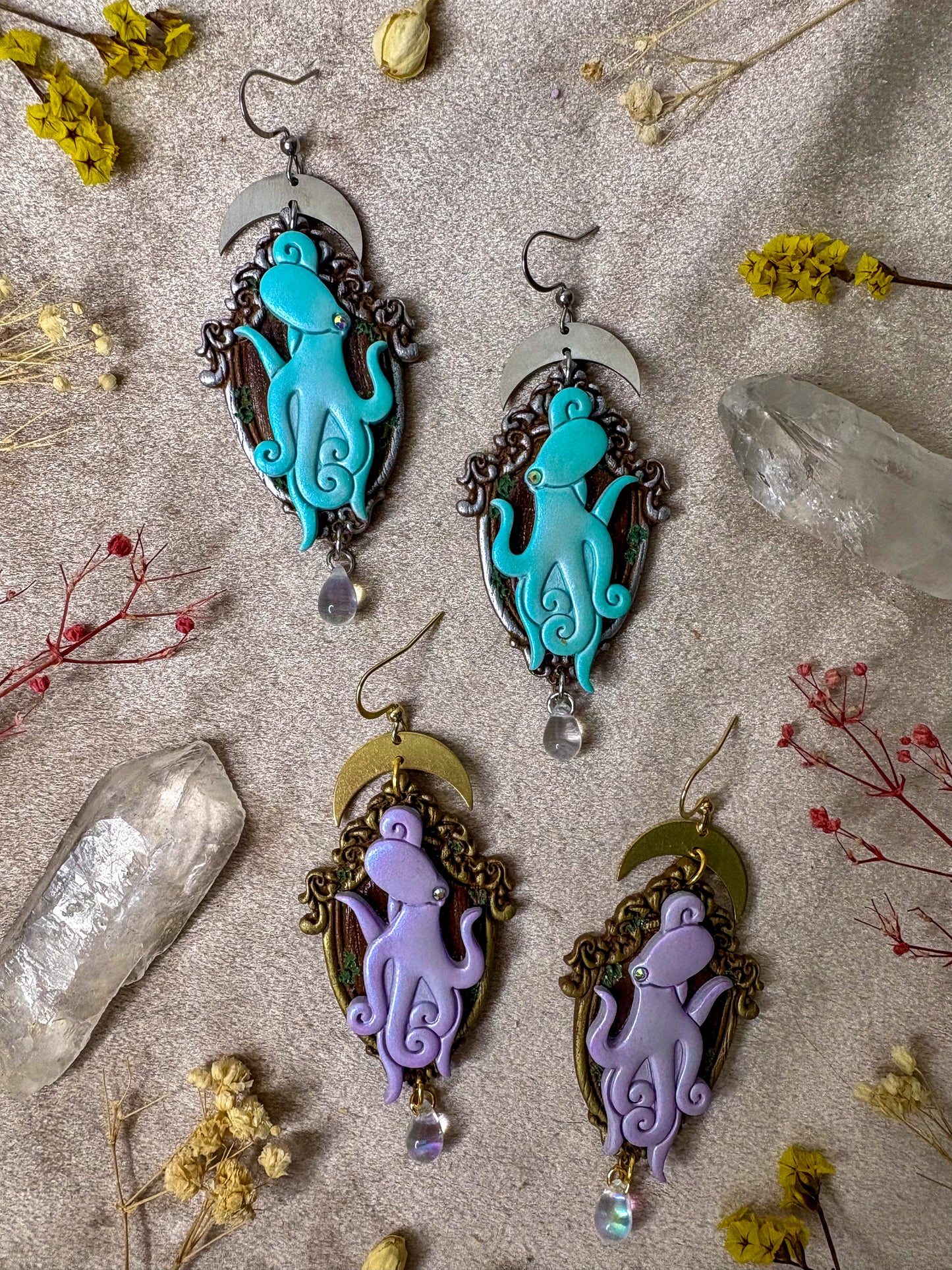 Octopus Frame Earrings