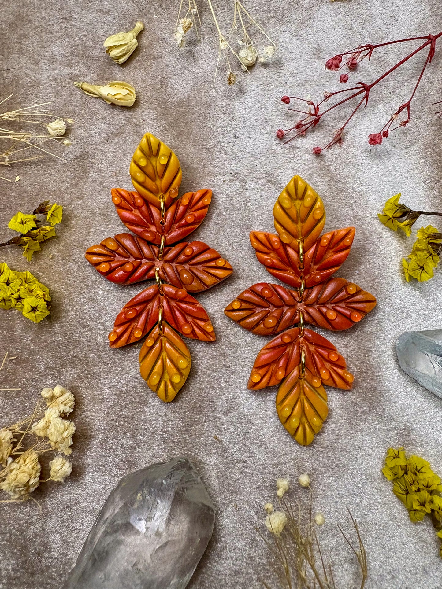 Falling Leaves Dangle Earrings