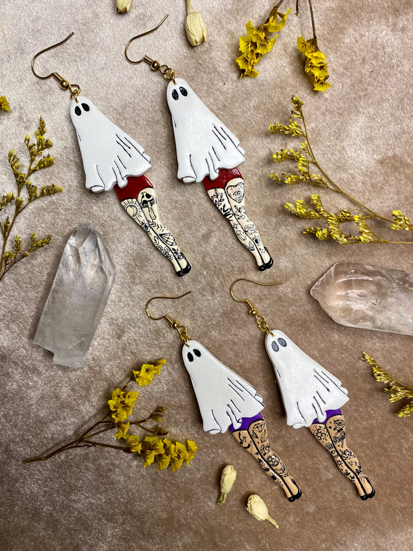 Swinging Ghost Girl Earrings