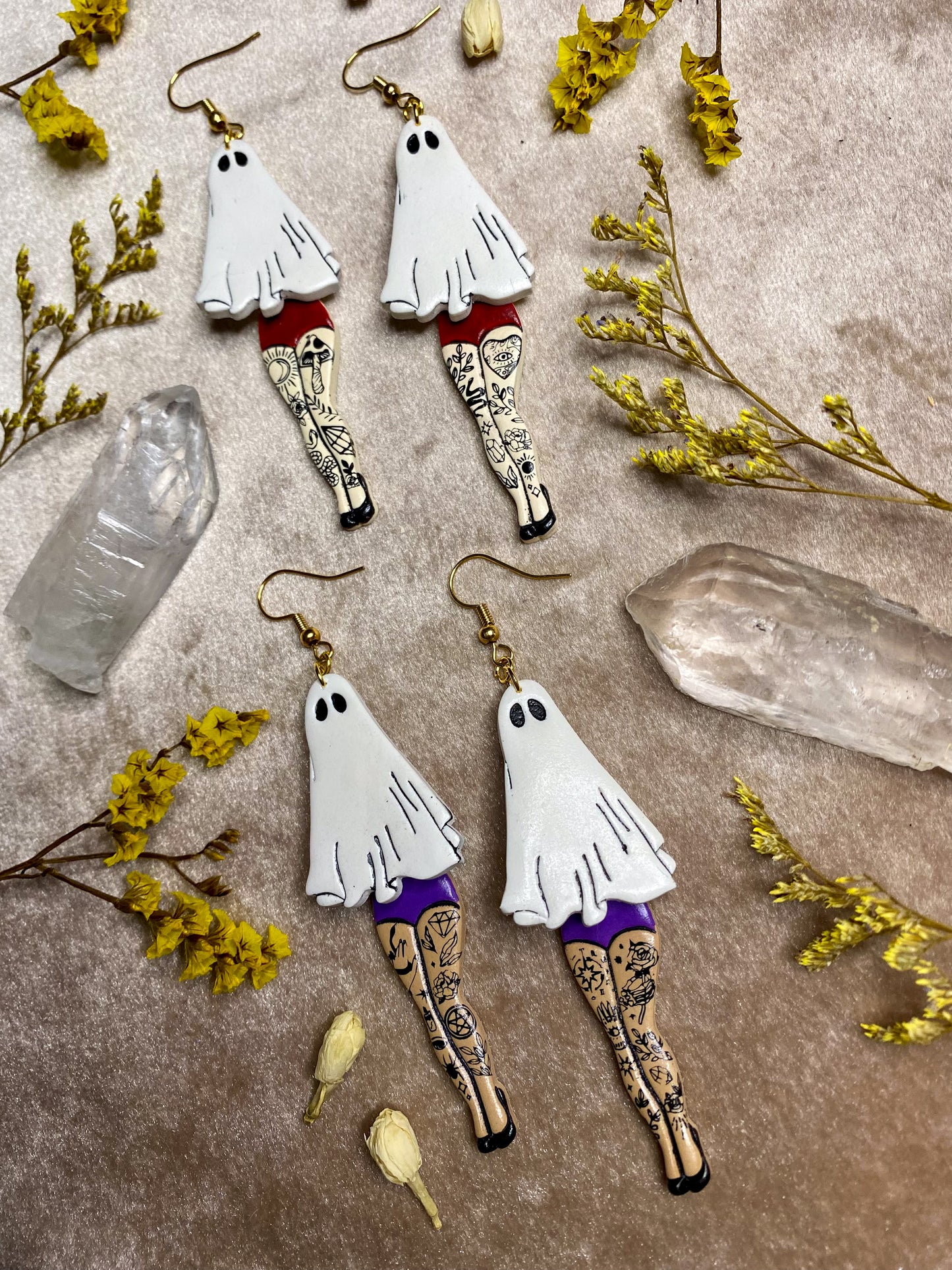 Swinging Ghost Girl Earrings
