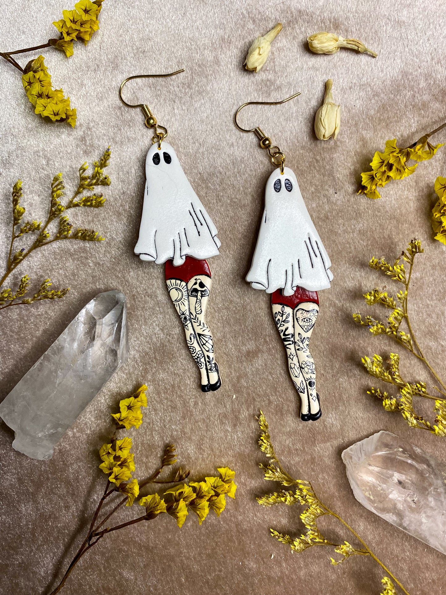 Swinging Ghost Girl Earrings