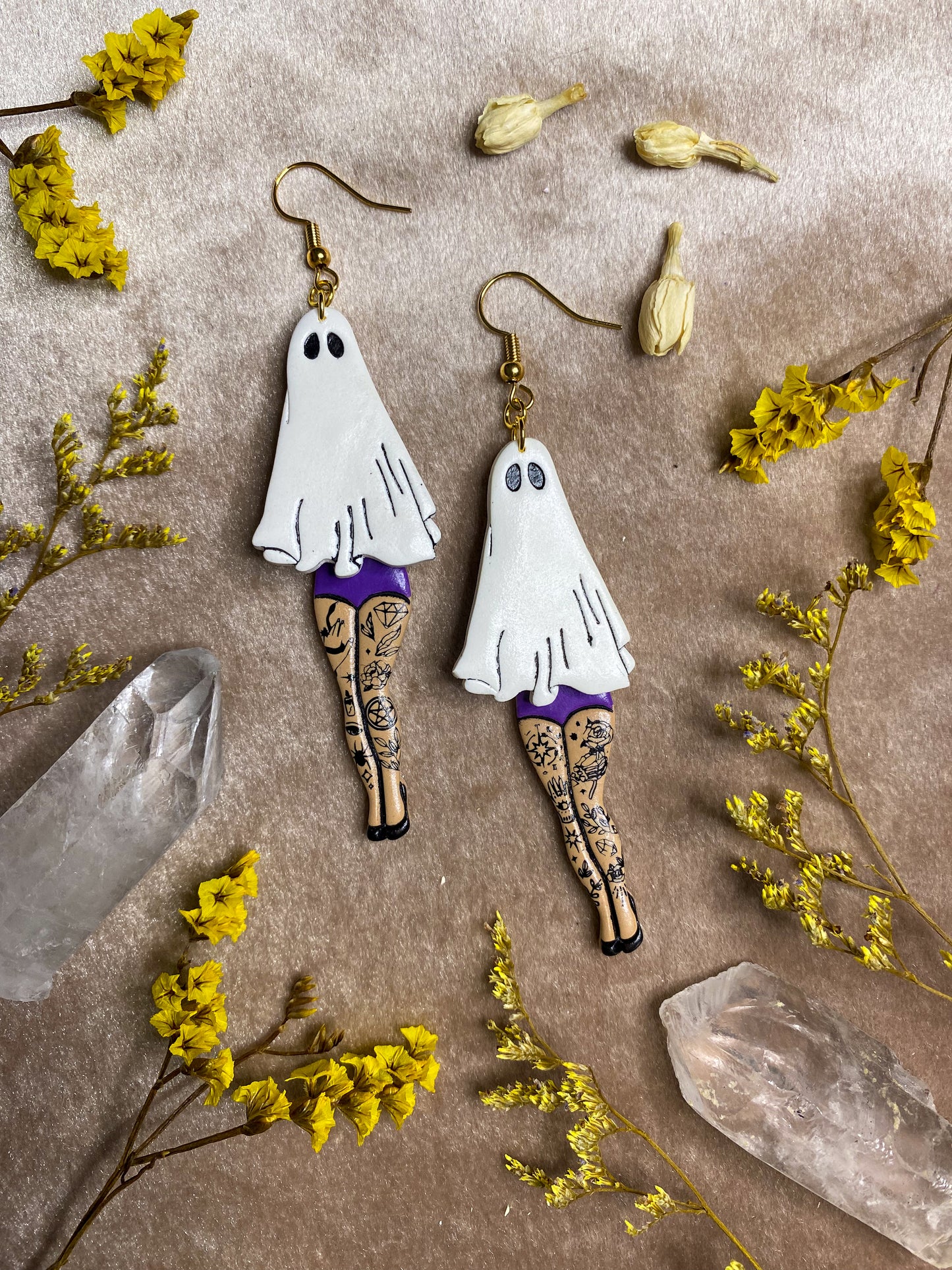 Swinging Ghost Girl Earrings