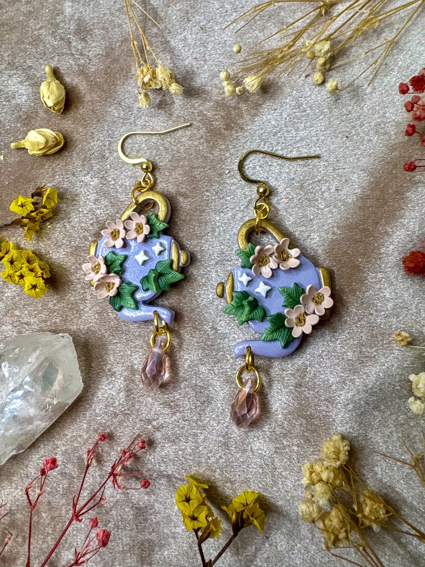 A Drop of Tea Kettle Earrings
