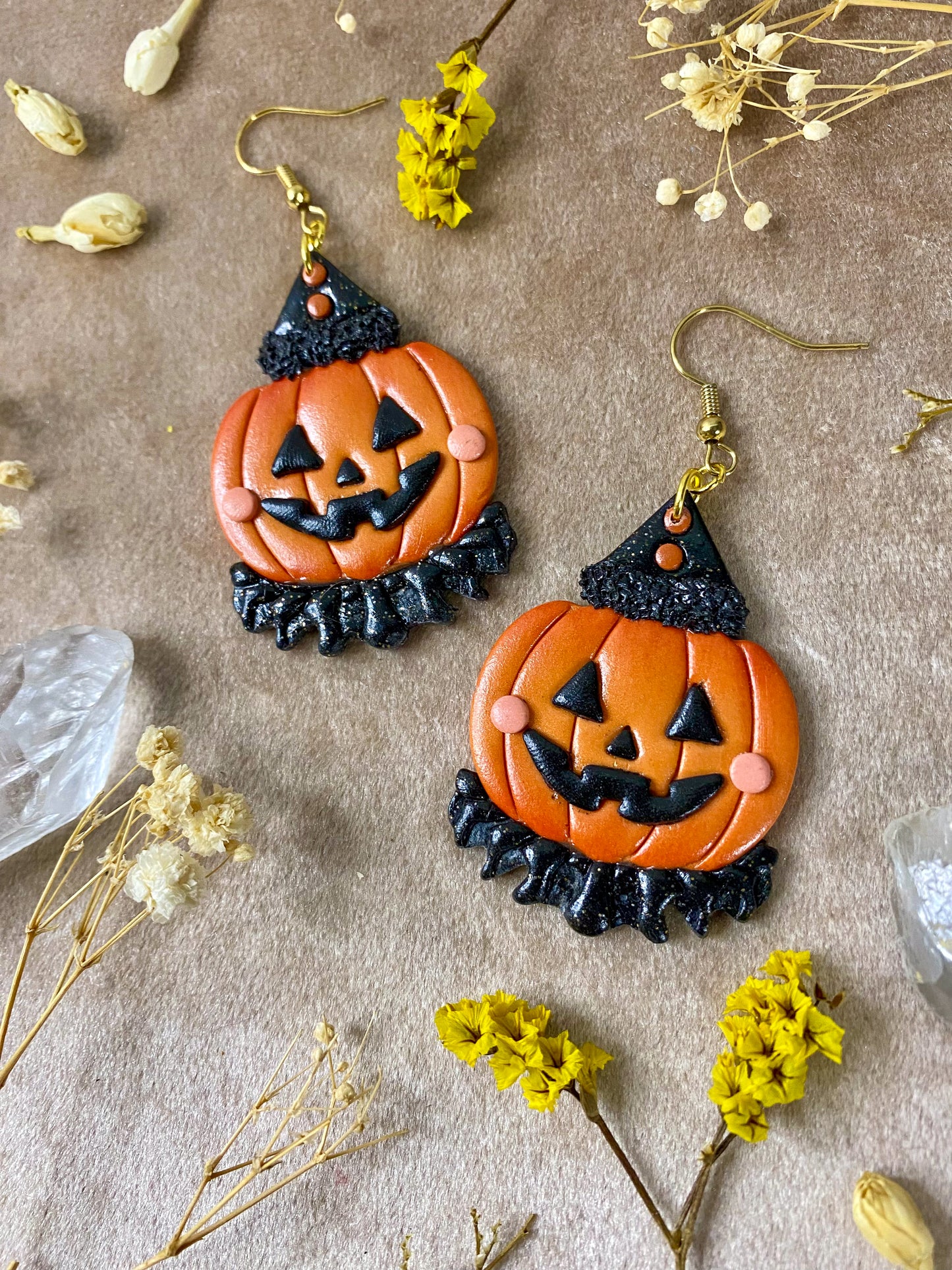 Pumpkin Jester Earrings