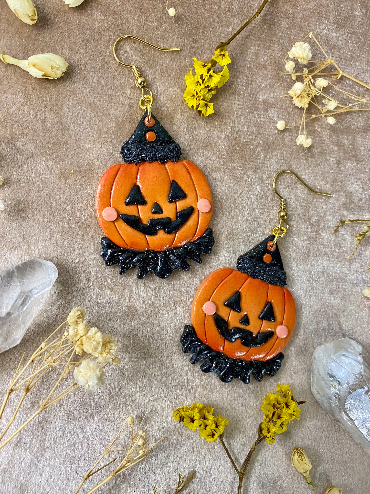 Pumpkin Jester Earrings