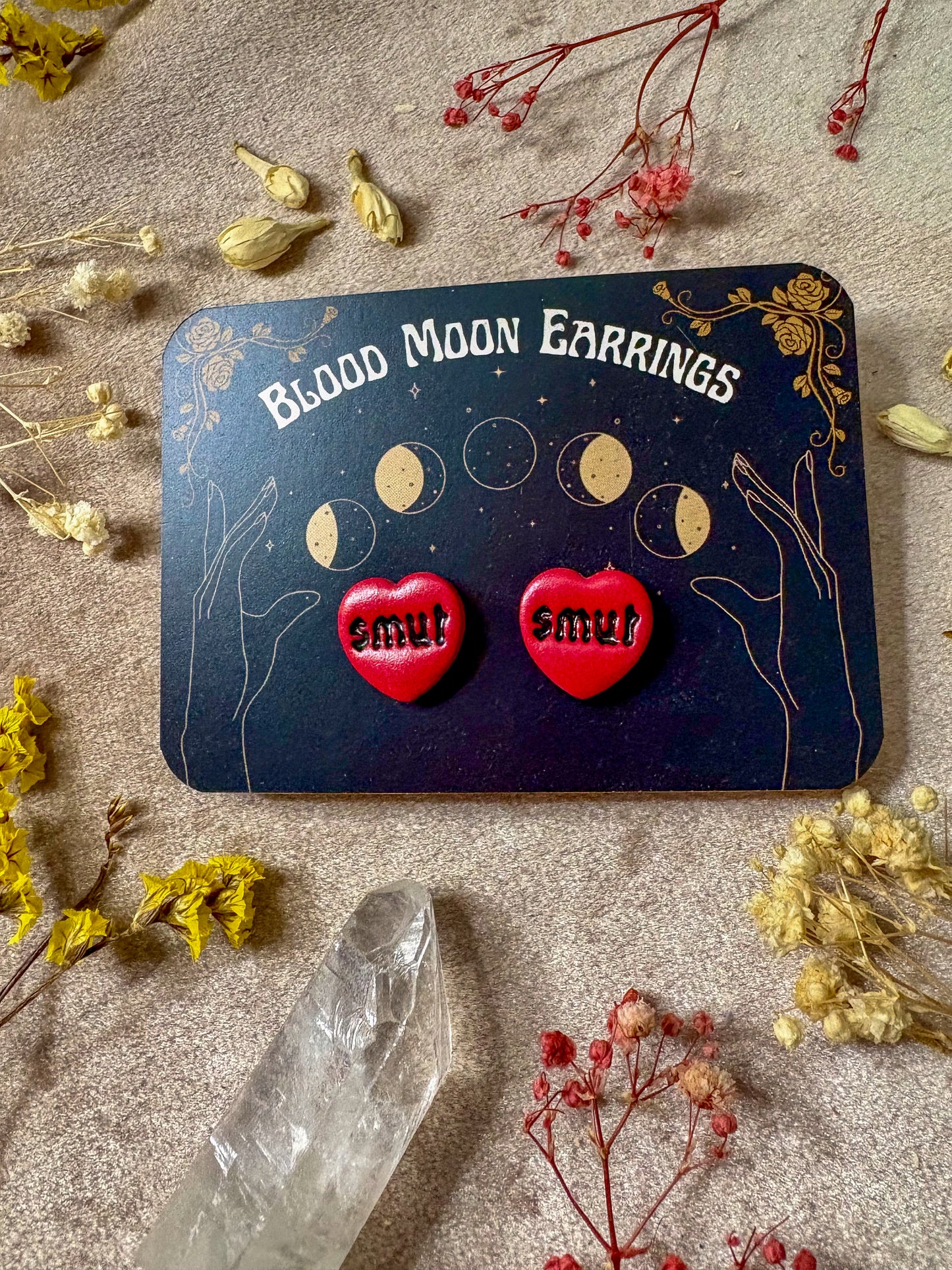 Smut Heart Stud Earrings