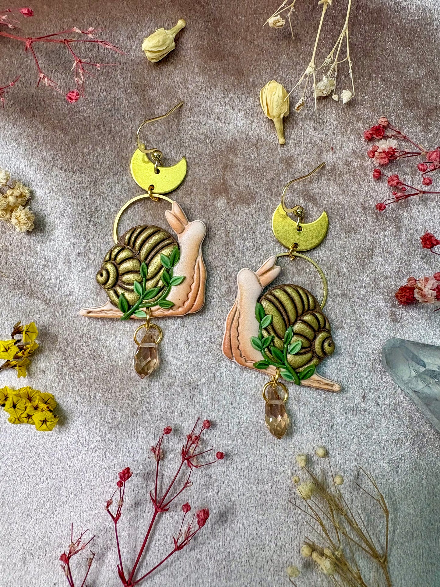Garden Snail Earrings