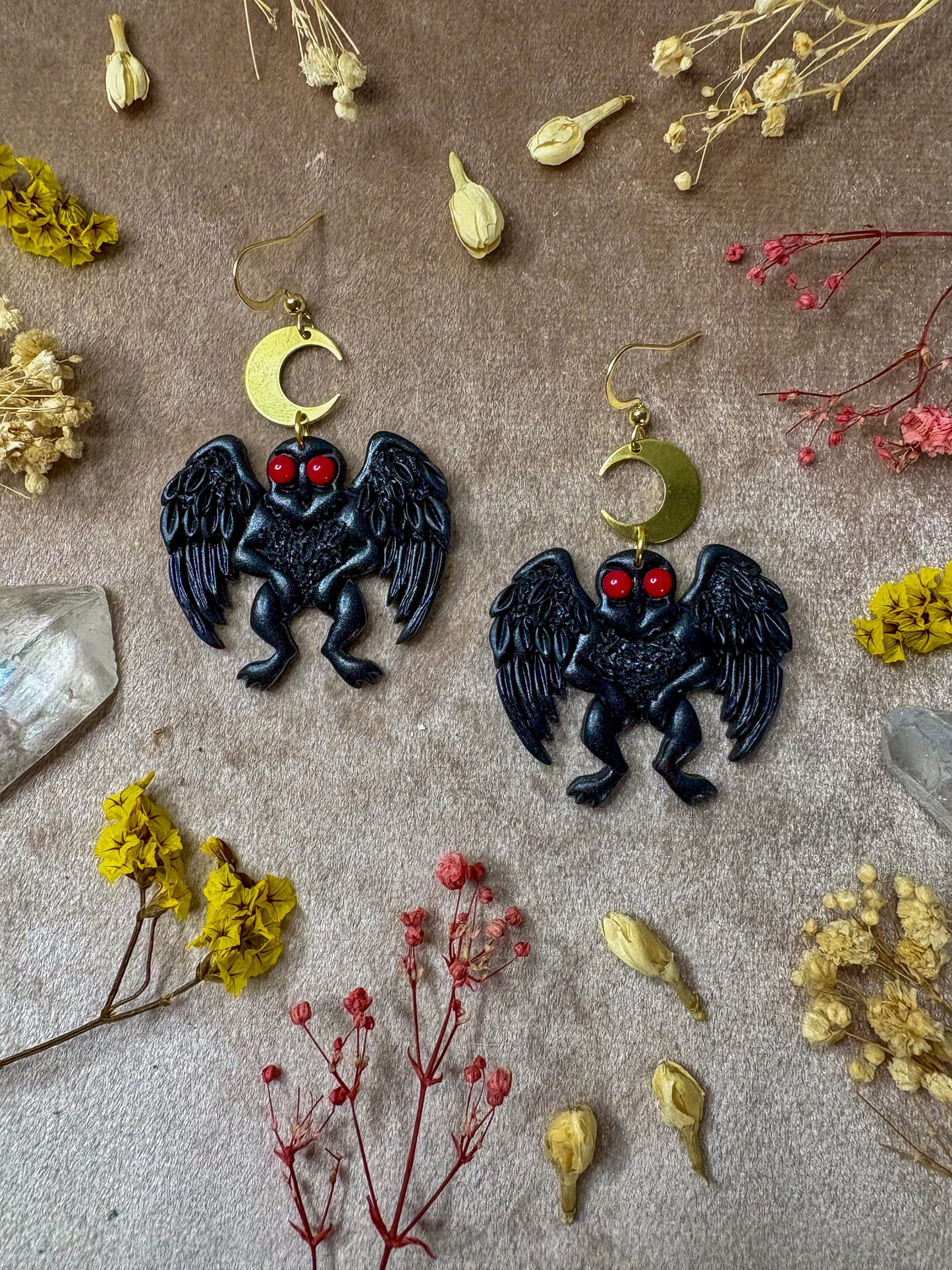 Mothman Earrings