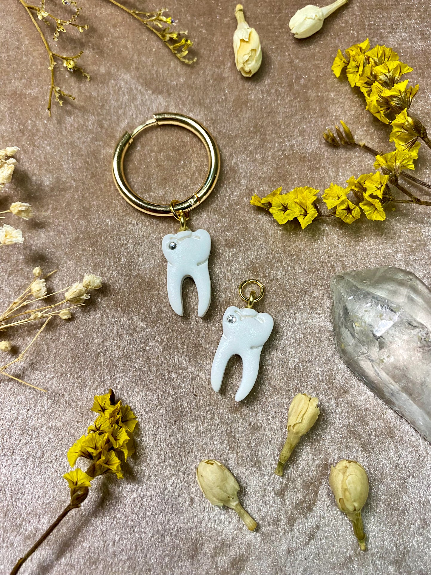 Jeweled Tooth Charm
