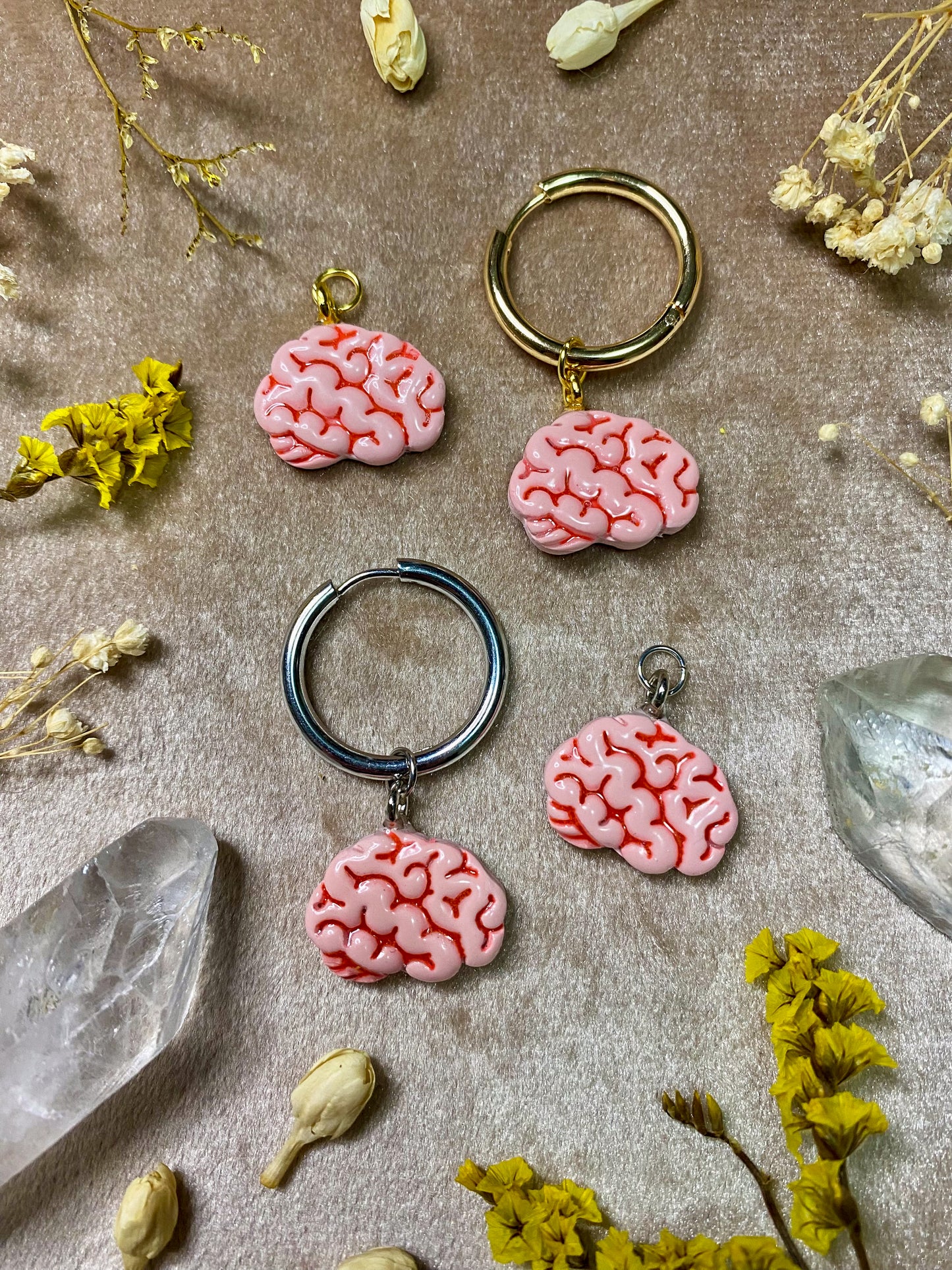 polymer clay build your own diy hoop earrings charm bar
