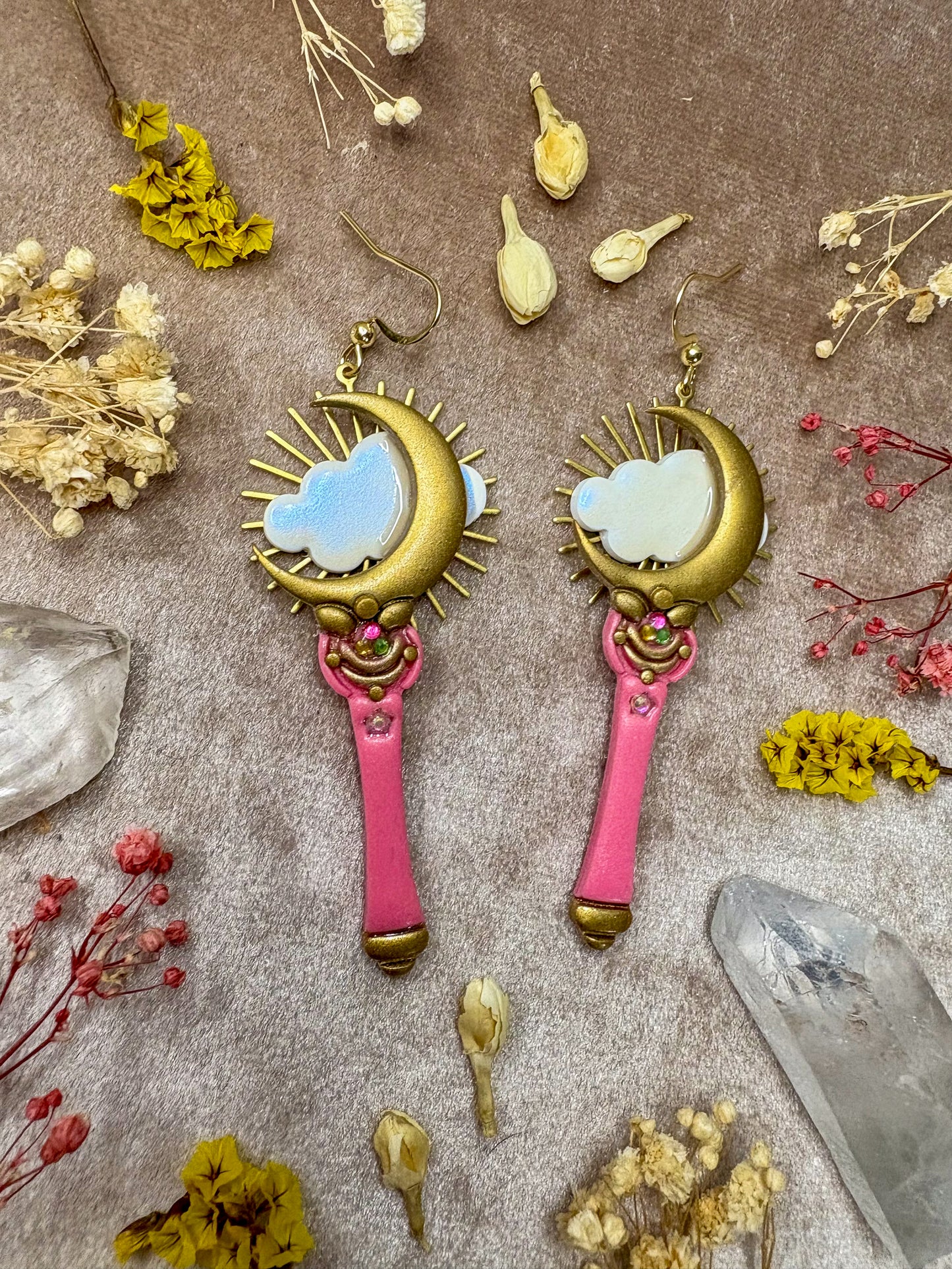 Moon Wand Earrings