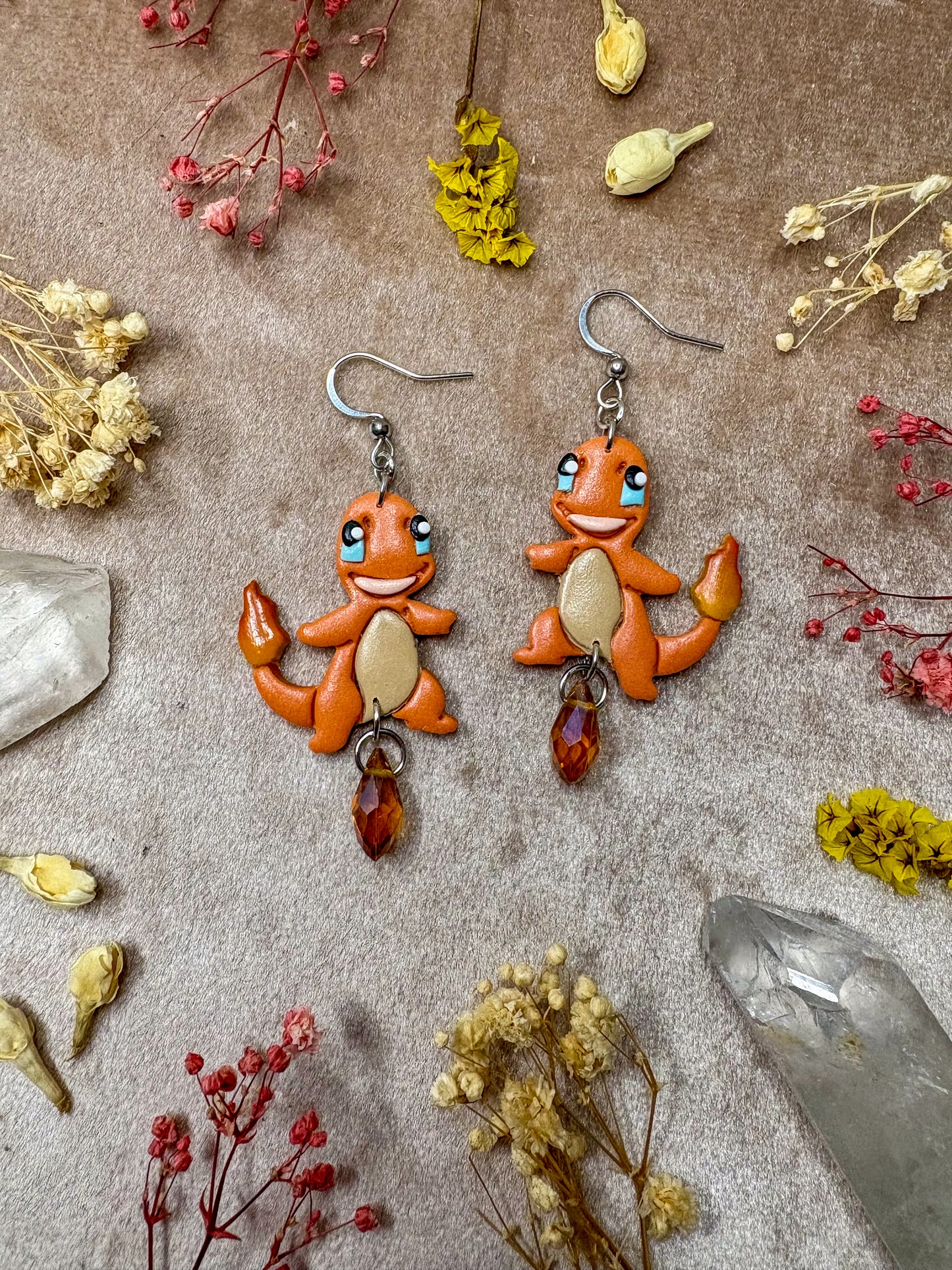 Fiery Lizard Earrings